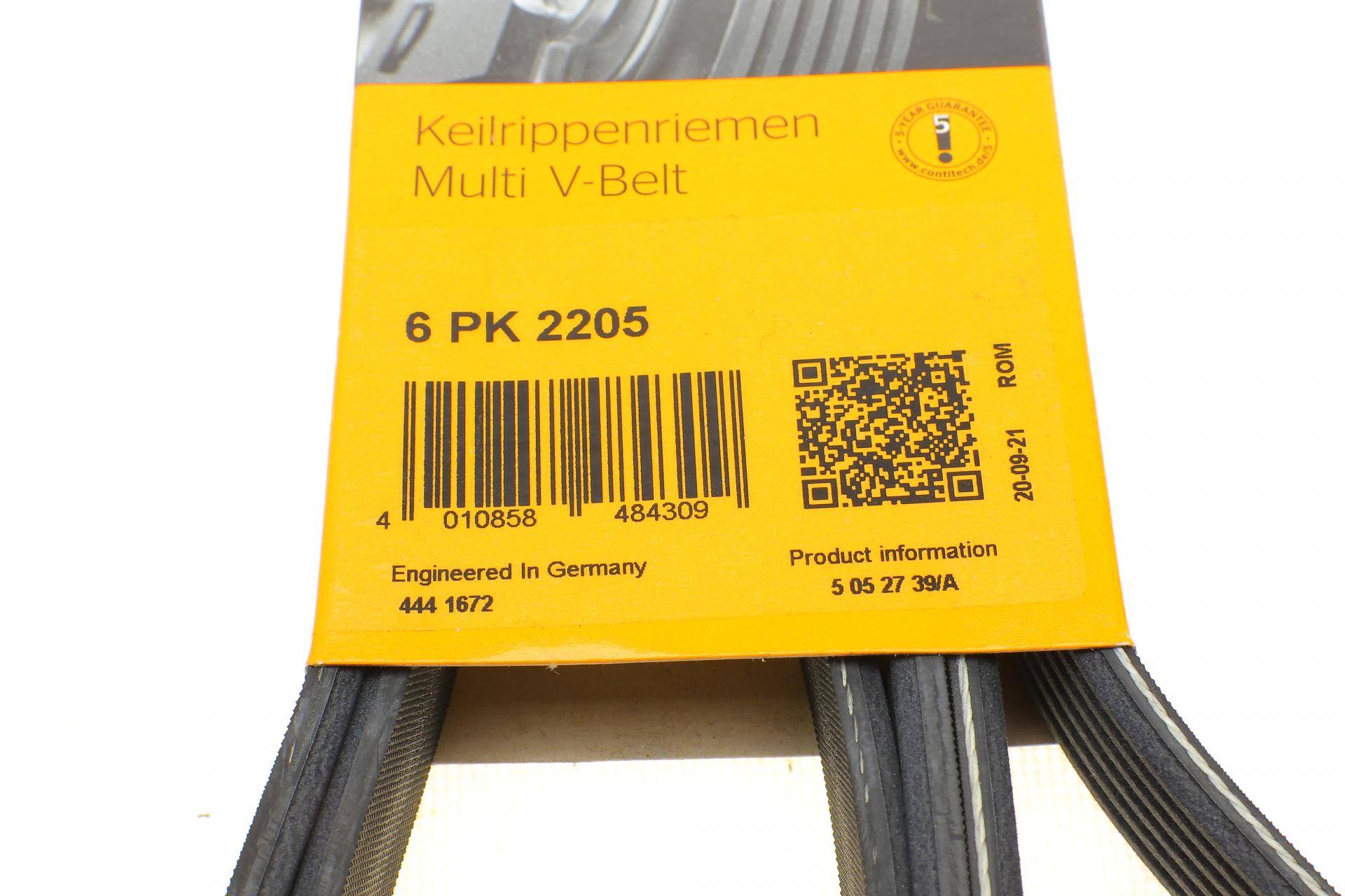 Ремінь генератора MB Sprinter OM611 (-AC)