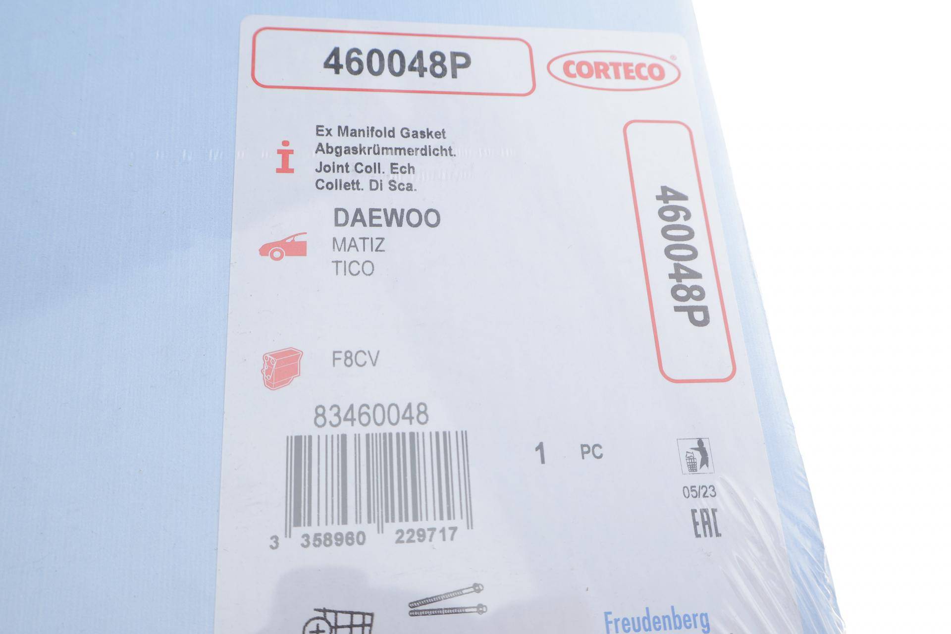 Прокладка колектора випускного Daewoo Matiz 08 98-