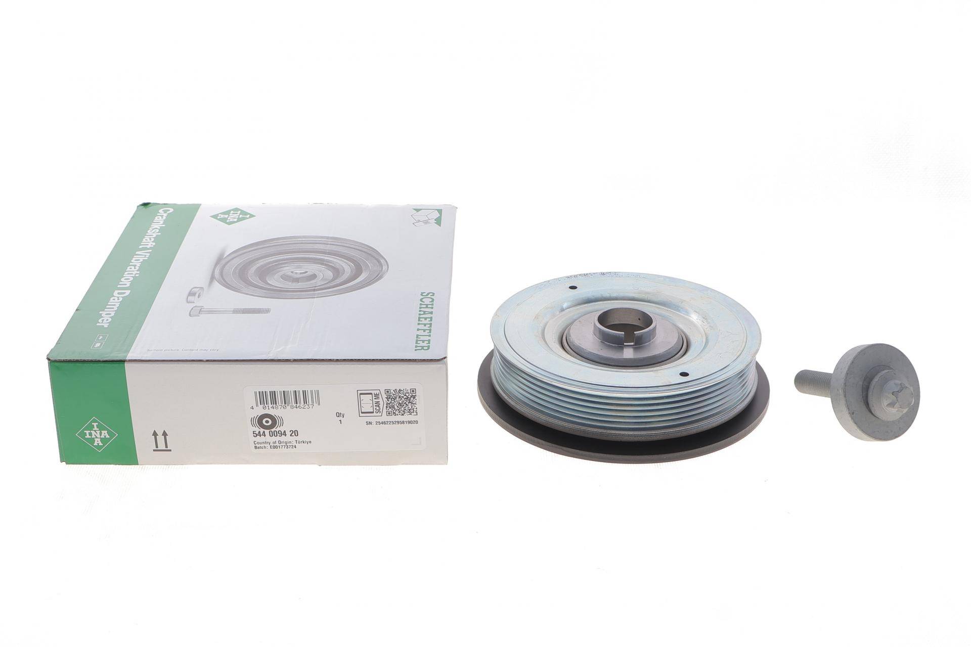 Шків колінвалу Renault Trafic II 2.5dCi 01- 99kw/Master II 2.2dCi/2.5dci 01-, 66/84kw (з болтом)