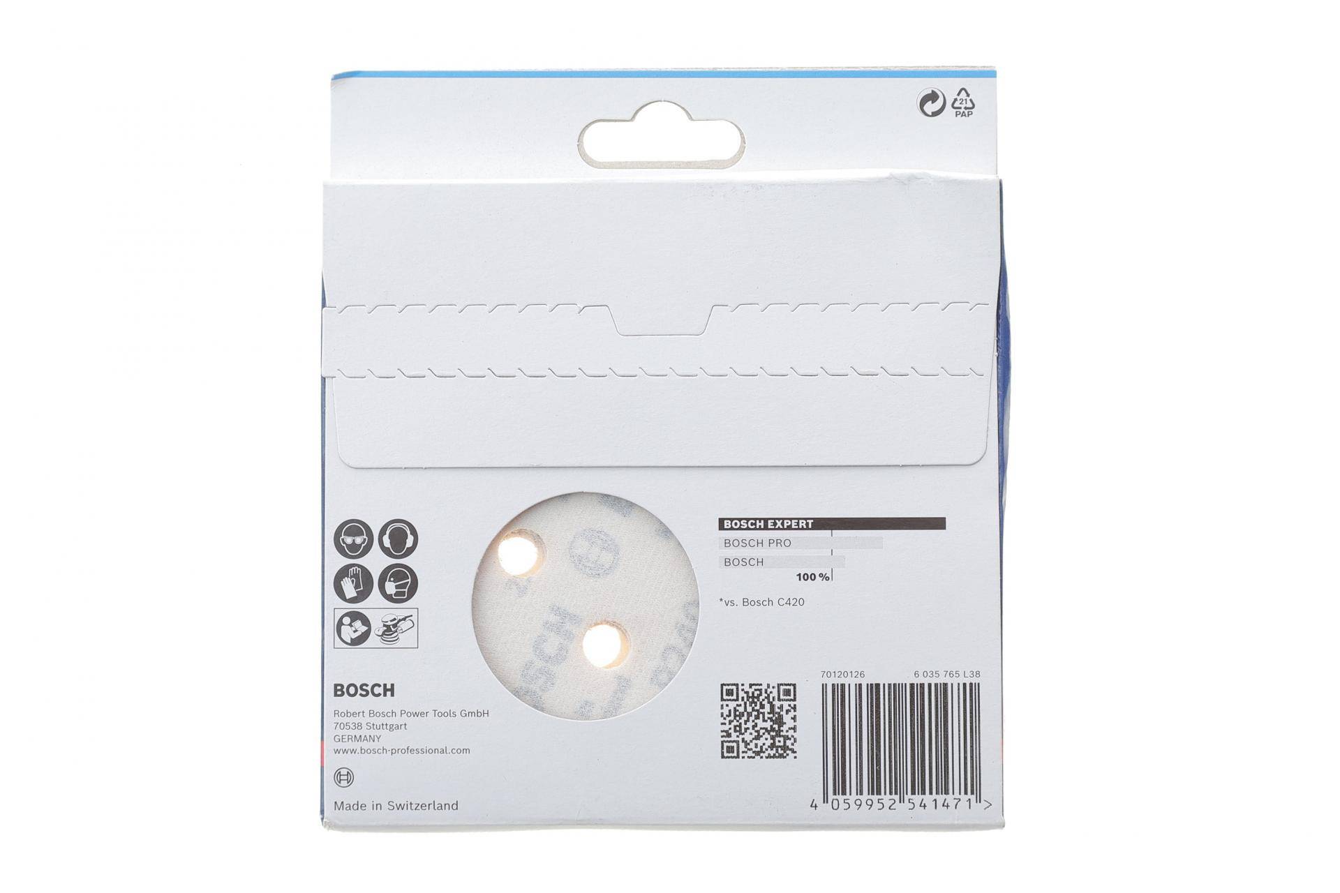 Шліфувальний папір EXPERT P240 Ø125 мм (5шт)