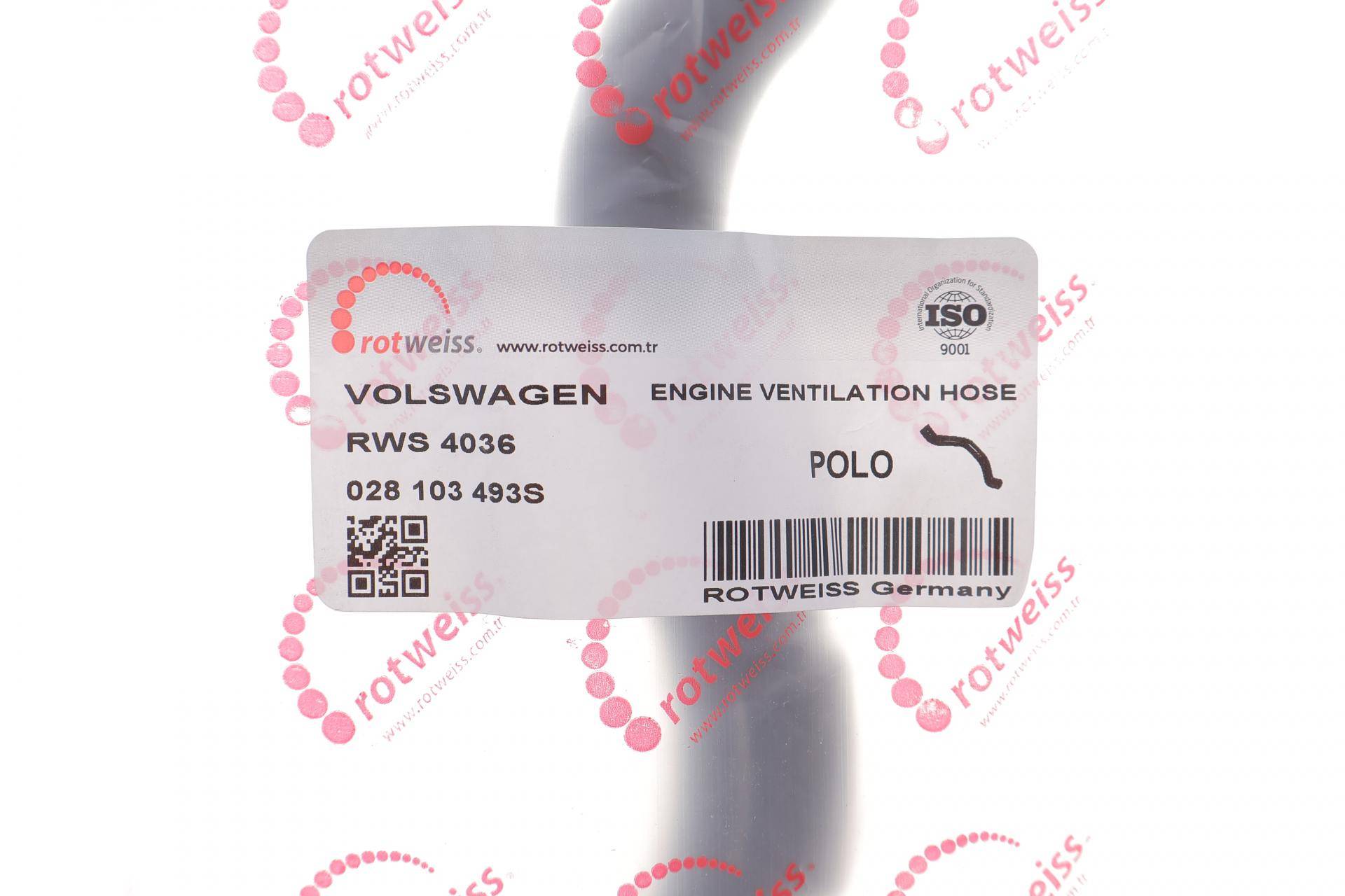 Патрубок вентиляції картера VW Passat/Golf III/Caddy II 1.9TDI 93-04