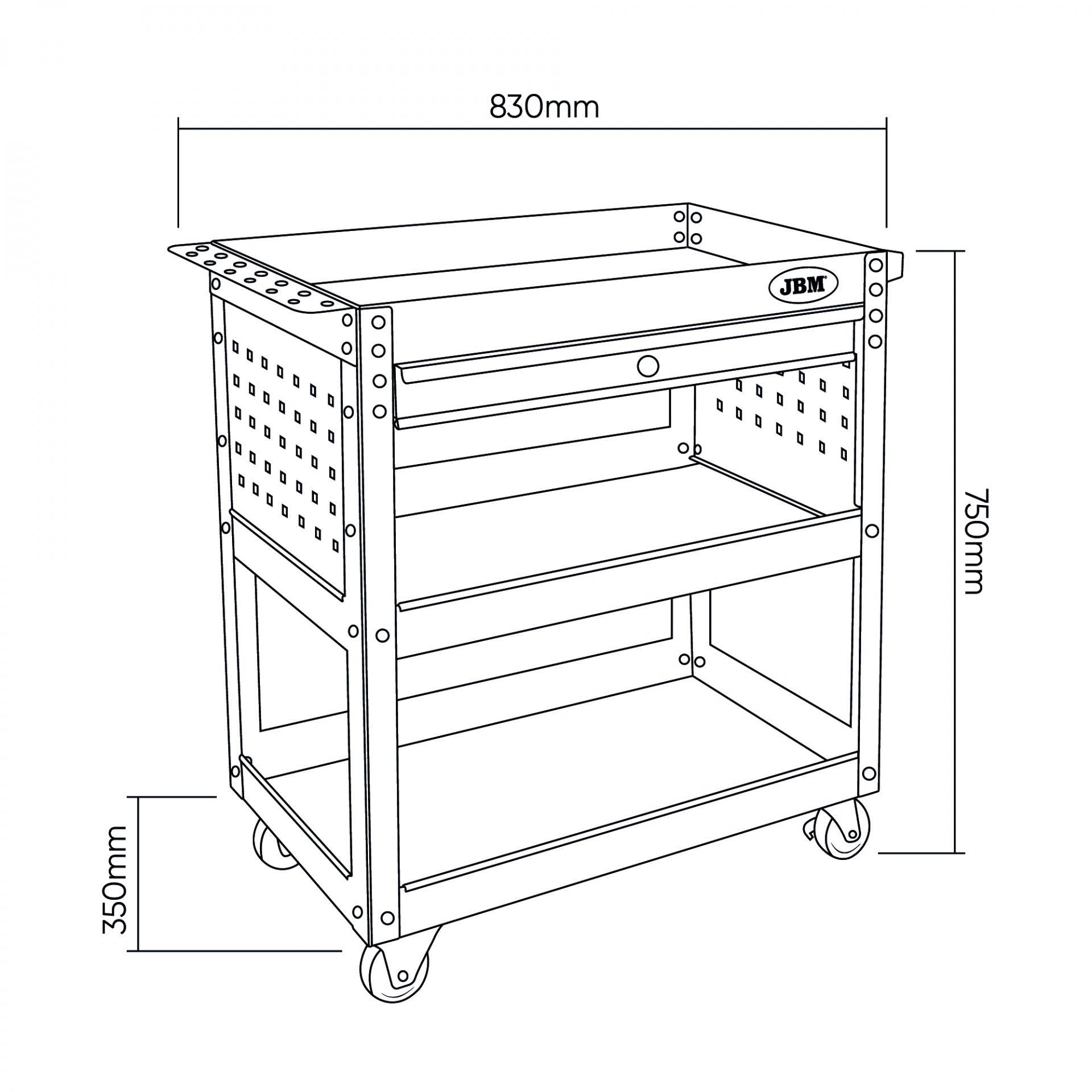 Bізoк для інcтpумeнту 3 відкриті секції 150 кг