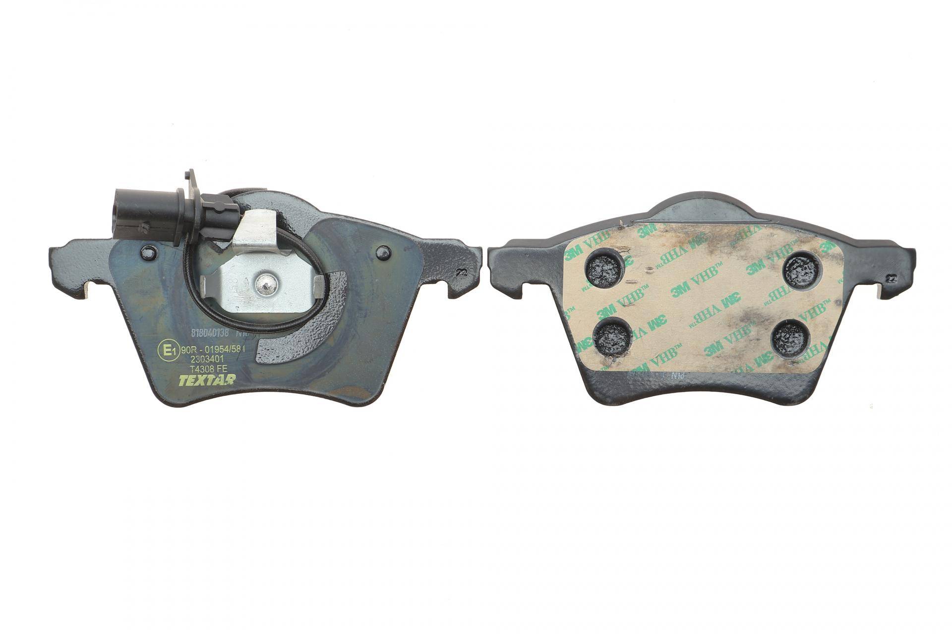 Колодки гальмівні (передні) VW T4 90-00 R16 (Teves) Q+ (з датчиками) (156.5x78.5x18.6)