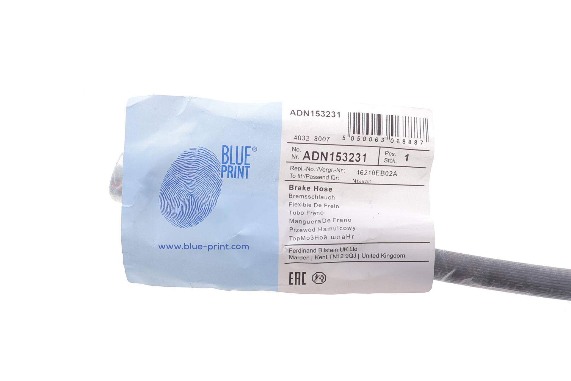 Шланг гальмівний (задній) Nissan Navara 01- (L=416mm)