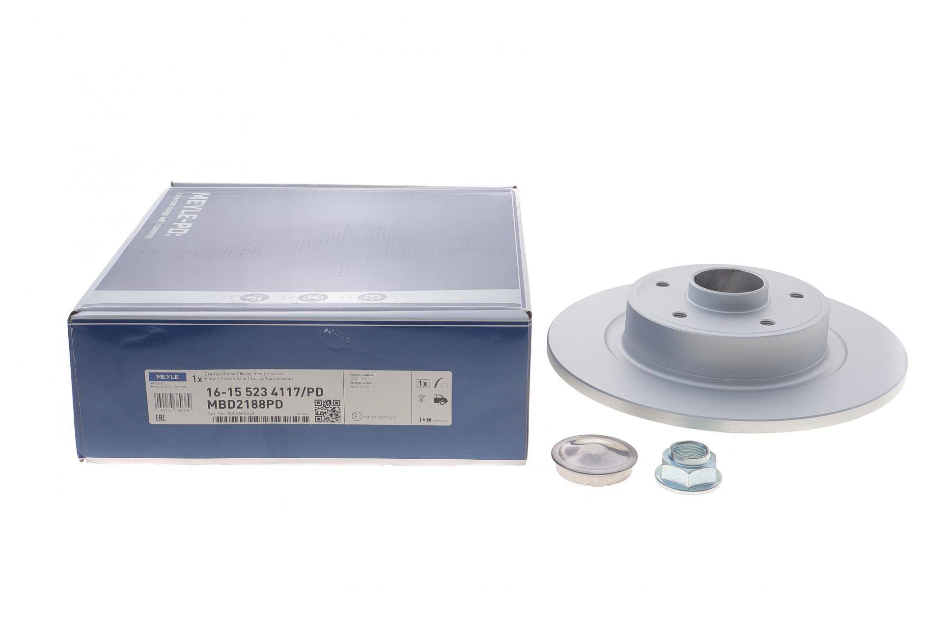 Диск гальмівний (задній) Renault Laguna II/Scenic II (274x10.9) (+ABS) (з підшипником)