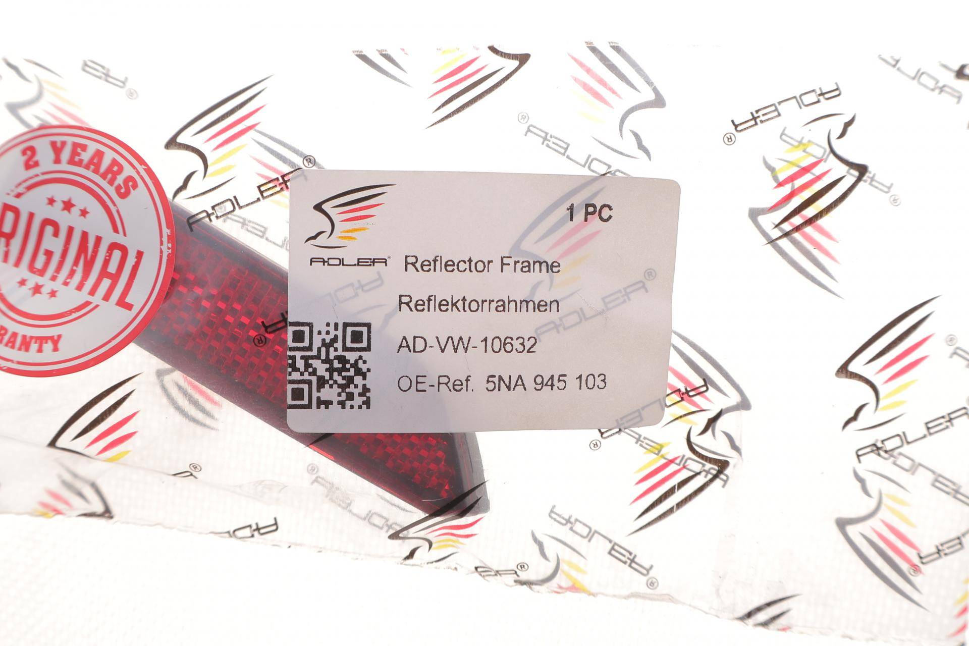 Світловідбивач бампера (заднього) VW Tiguan 16-24 (L)