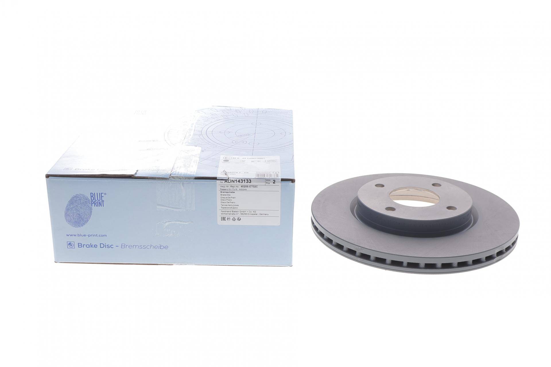 Диск гальмівний (передній) Nissan Cube/Tiida 06-13 (280x24)