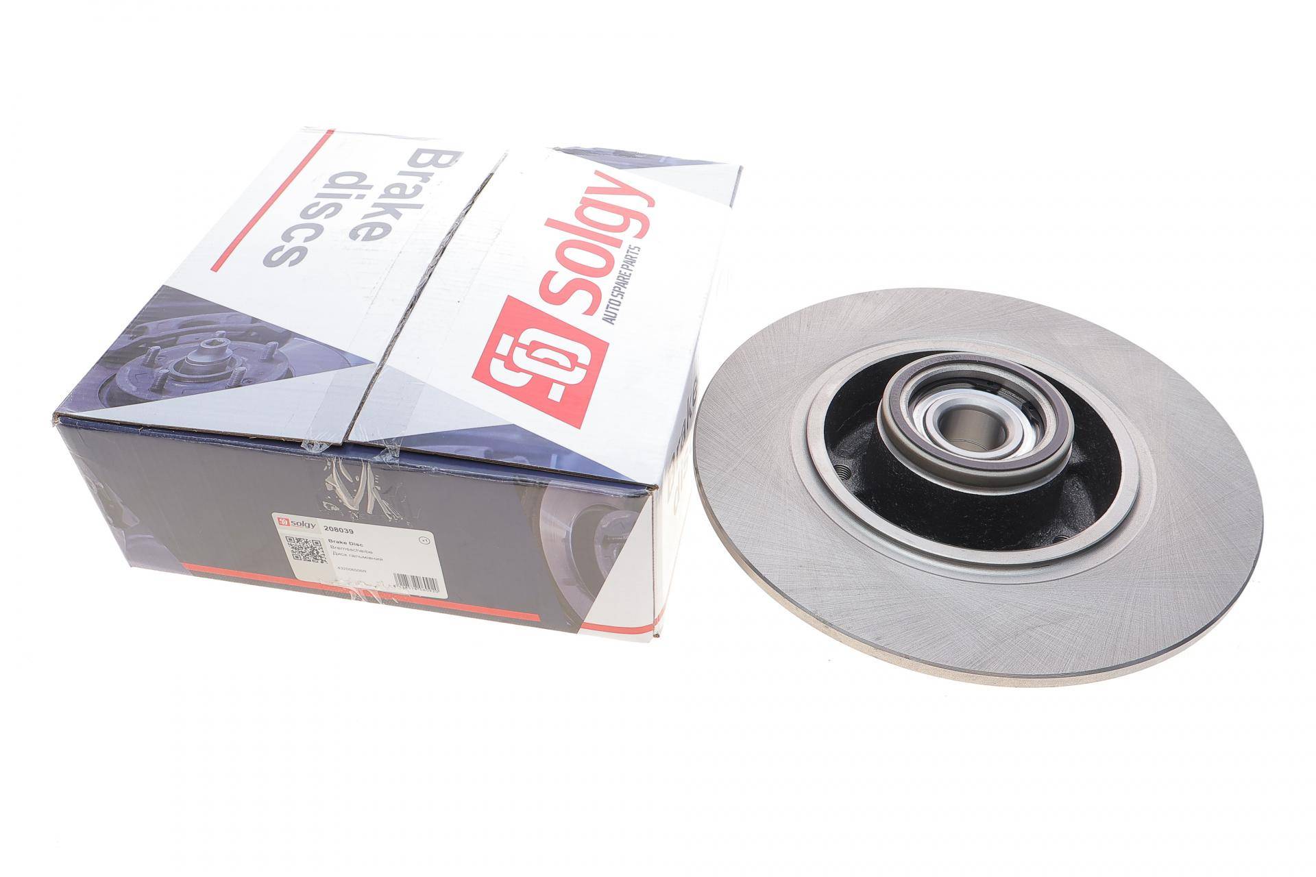 Диск гальмівний (задній) Renault Megane 08- (260x8) (+ABS) (з підшипником)