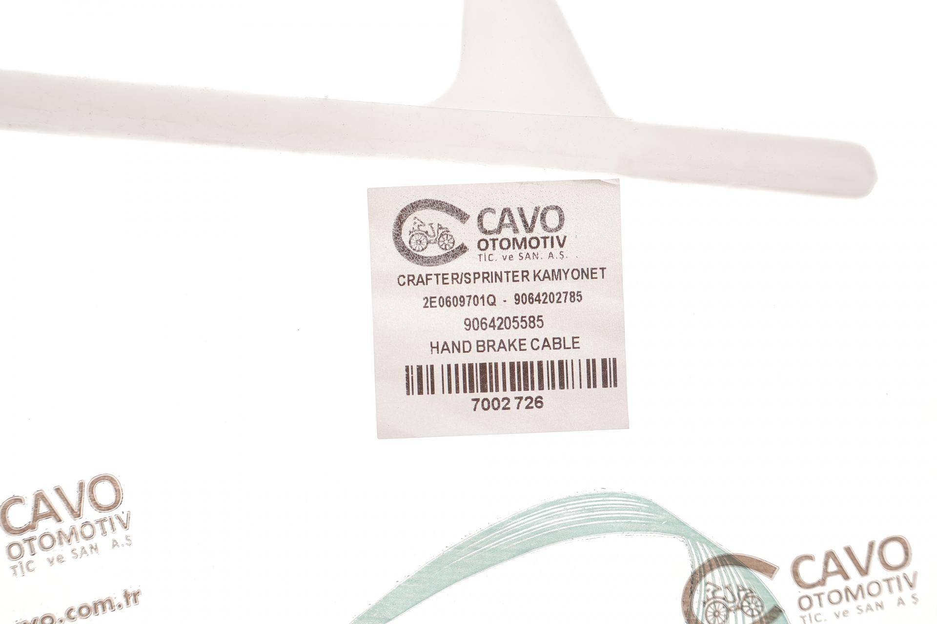 Трос ручника (центральний) MB Sprinter/VW Crafter 06- (2425/271 мм)