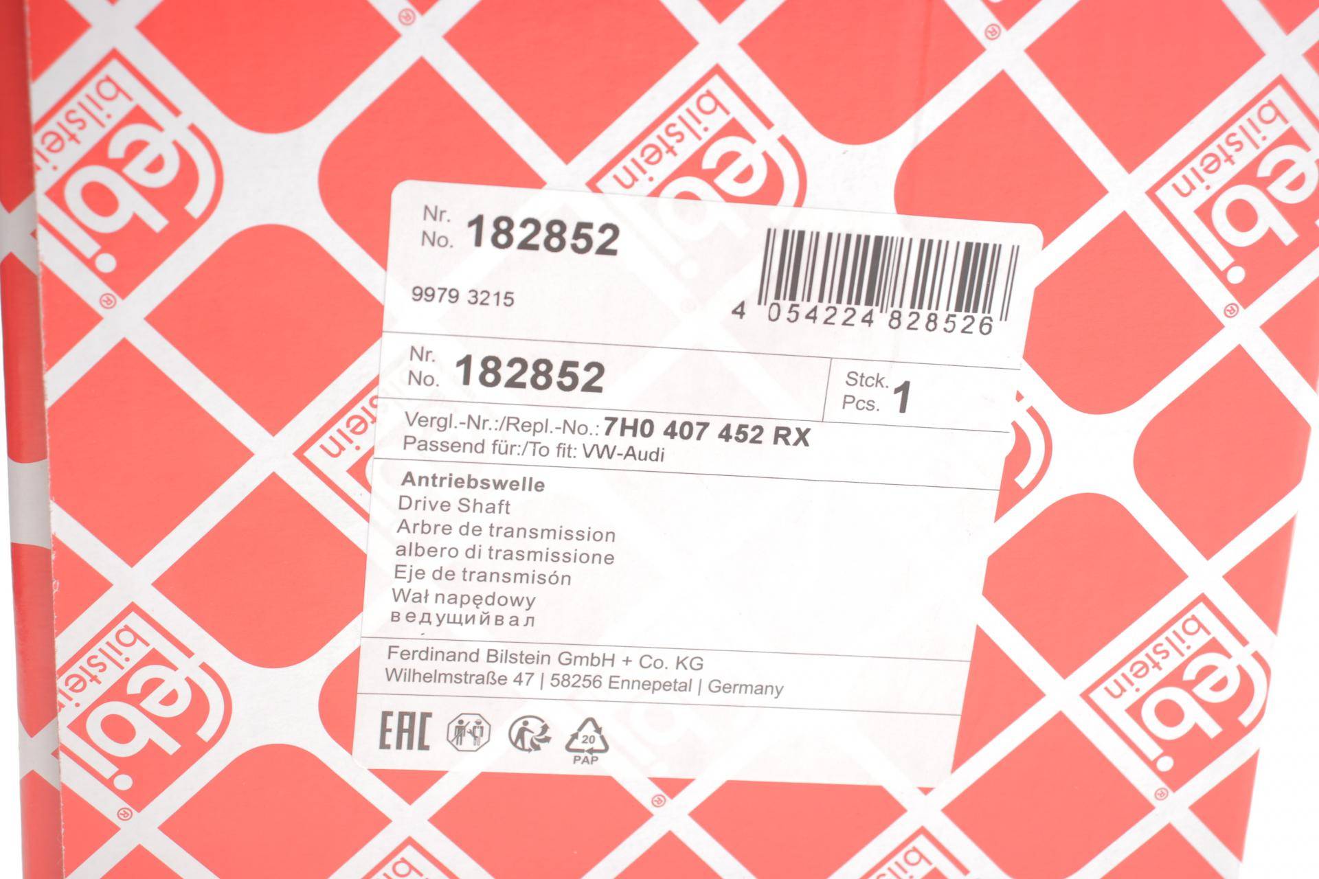 Піввісь (передня) (R) VW T5 2.5 TDI 03-09 (26x38x924)