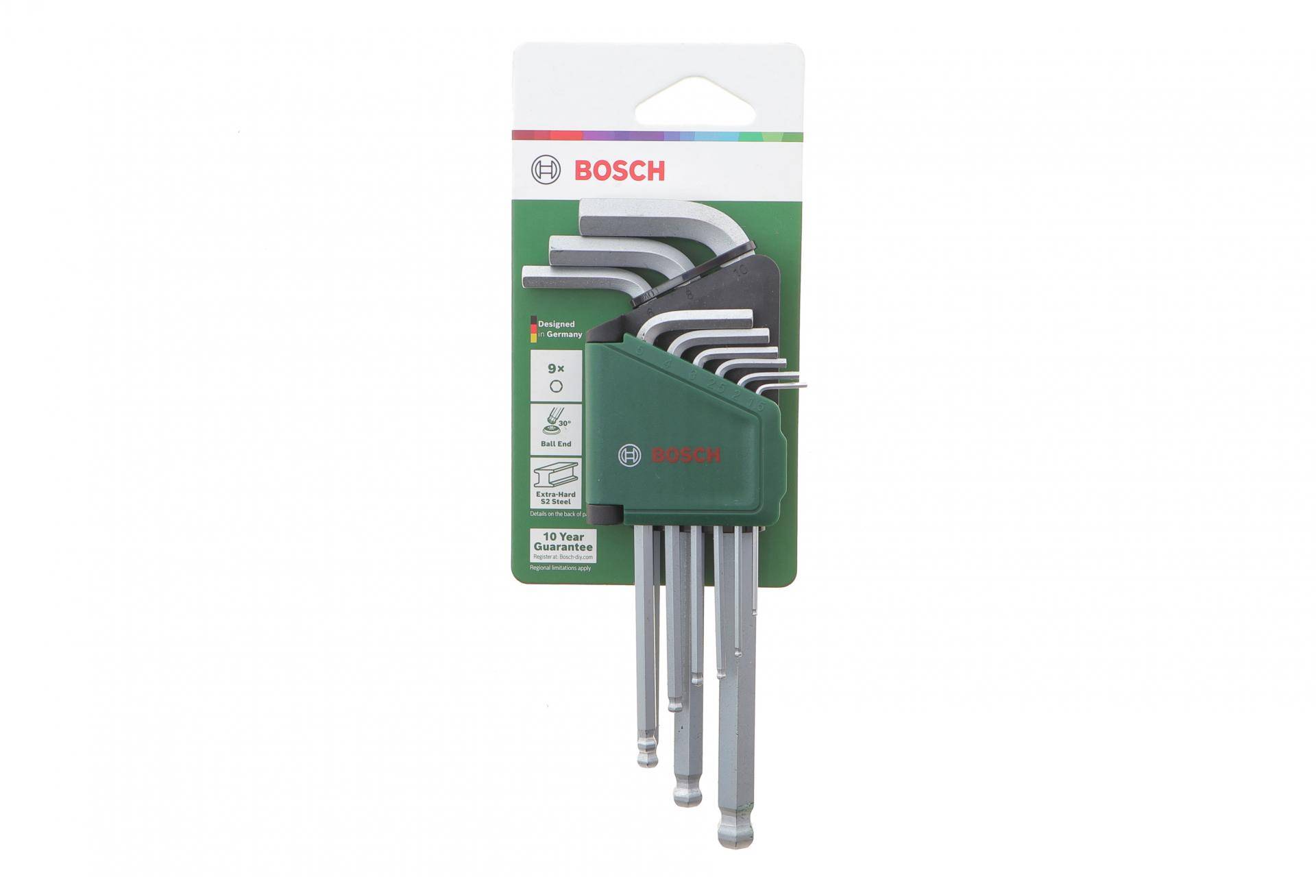 Набір ключів Г-под. Hex 1,5-10 мм