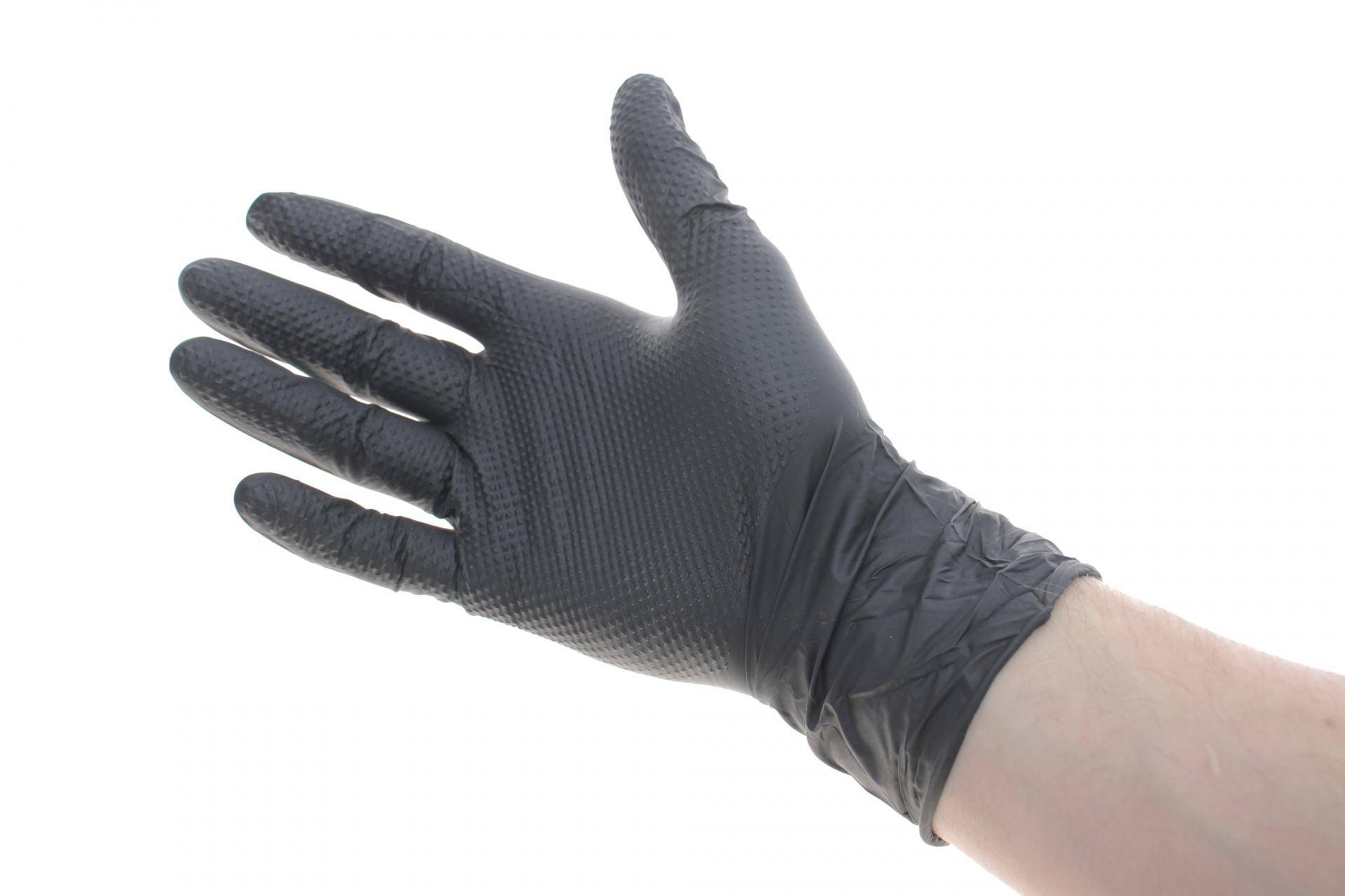 Рукавиці нітрилові (М) 100 шт. (чорні)