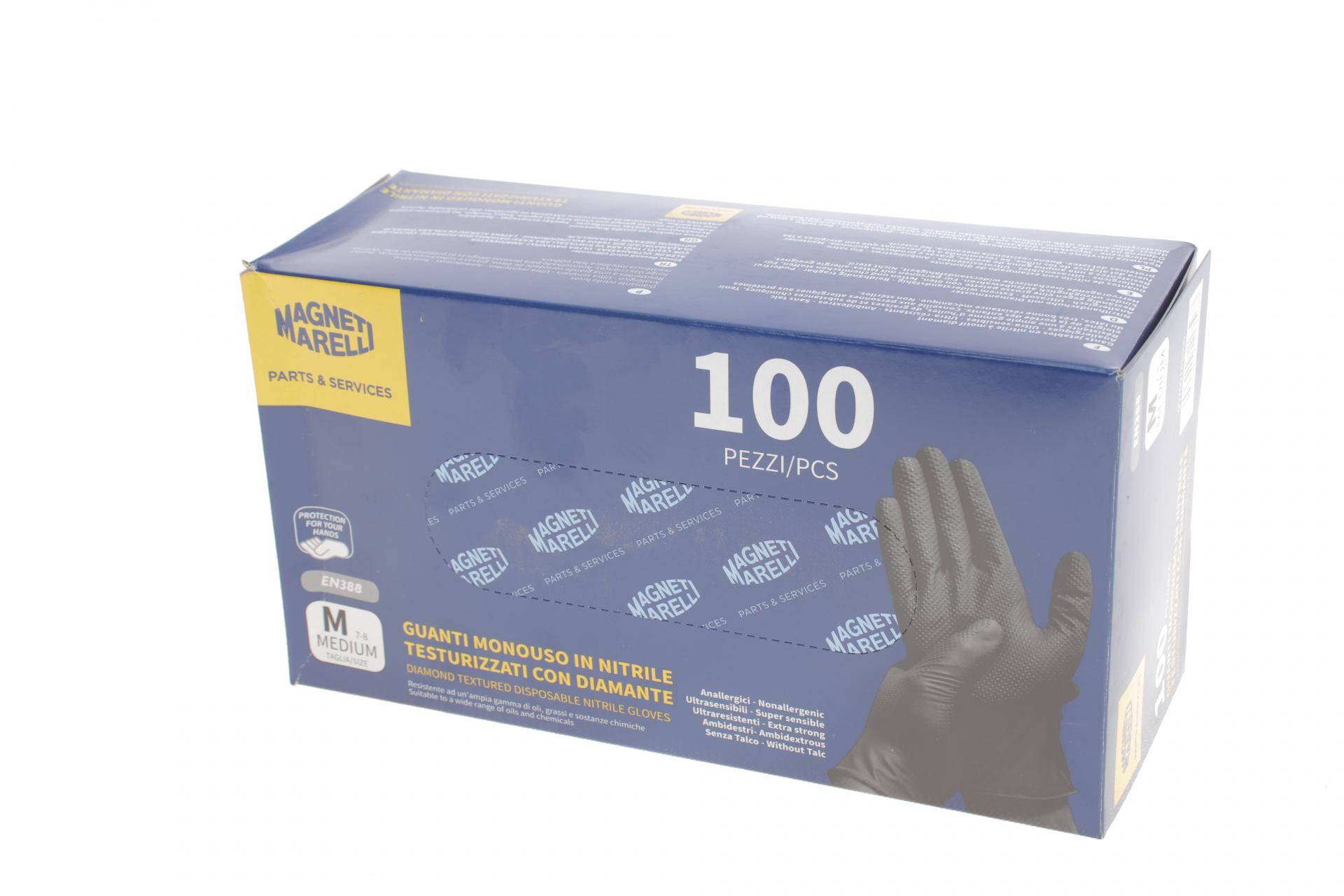 Рукавиці нітрилові (М) 100 шт. (чорні)