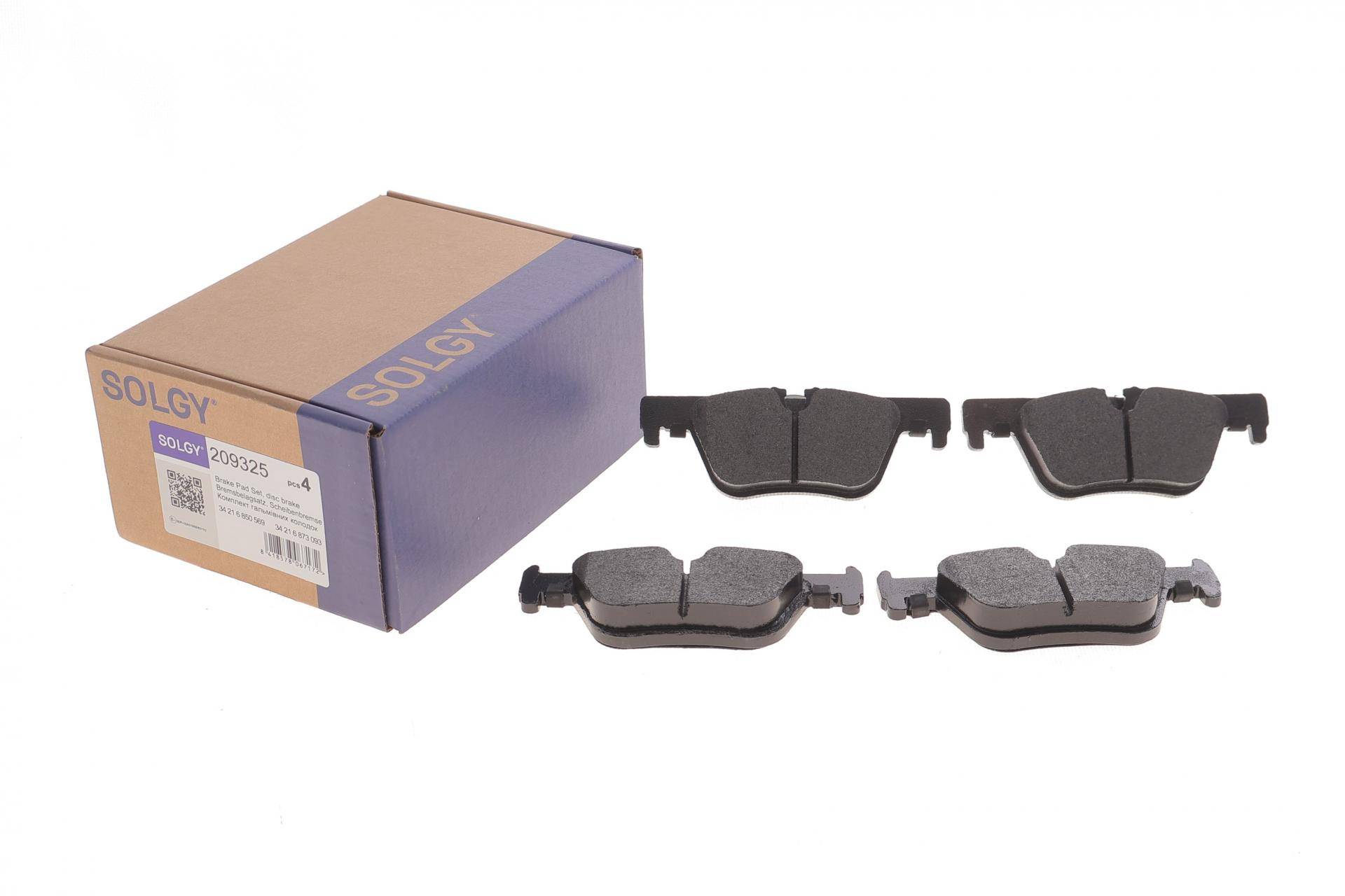 Колодки гальмівні (задні) BMW 3 (F30/F31/F34)/4 (F36) 11-