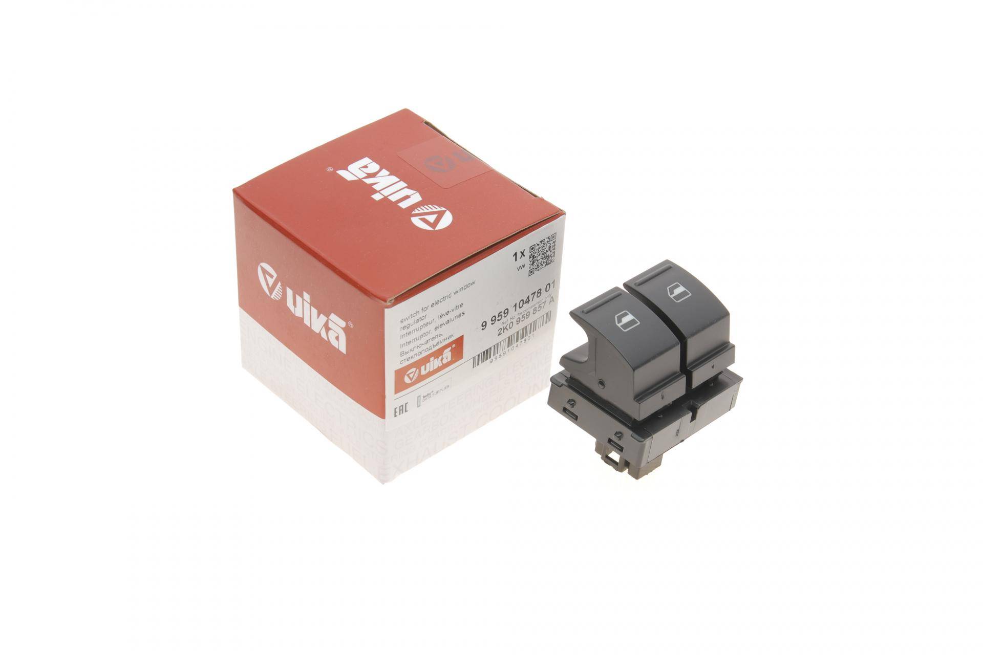 Кнопка склопідіймача (L) VW Caddy 03- (подвійна)