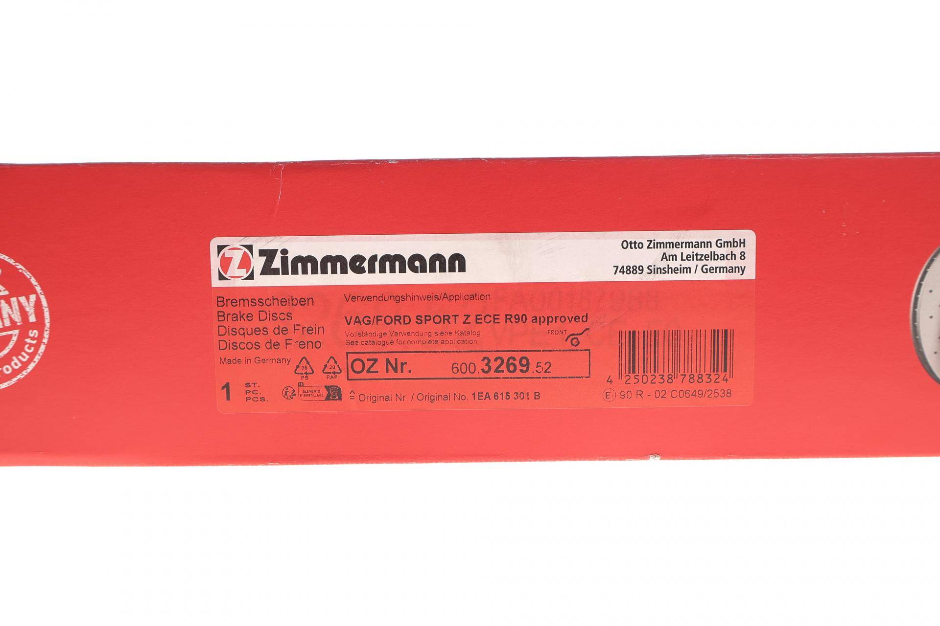 Диск гальмівний (передній) VW ID.4 (E21)/ID.5 (E39) 20- (358x30) (вентил.)