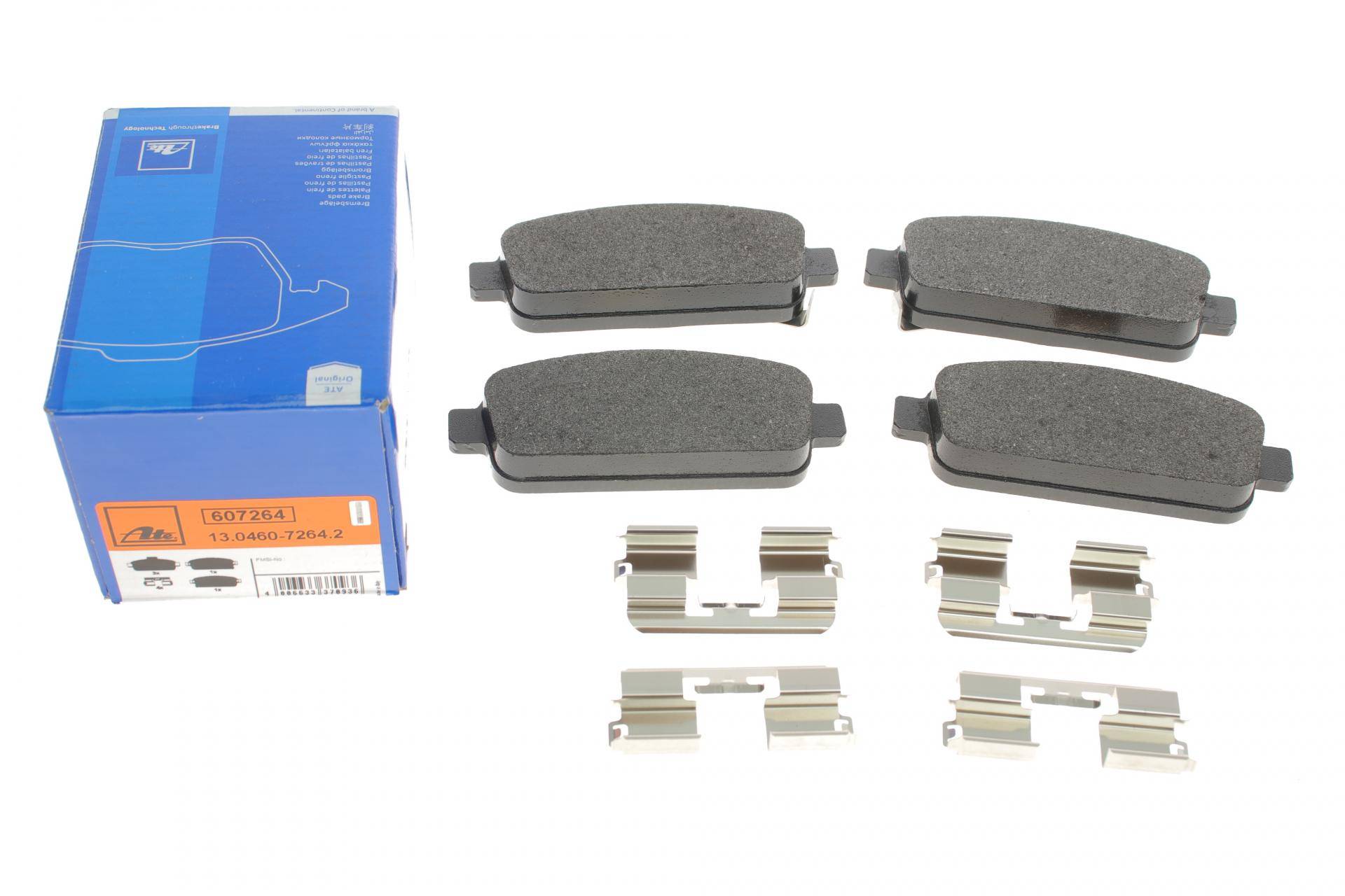 Колодки гальмівні (задні) Opel Astra J 09 - R16 (Ate)