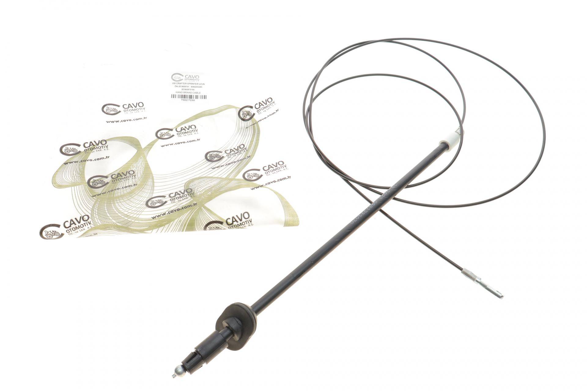 Трос ручника (центральний) MB Sprinter/VW Crafter 06- (2522/365 мм)