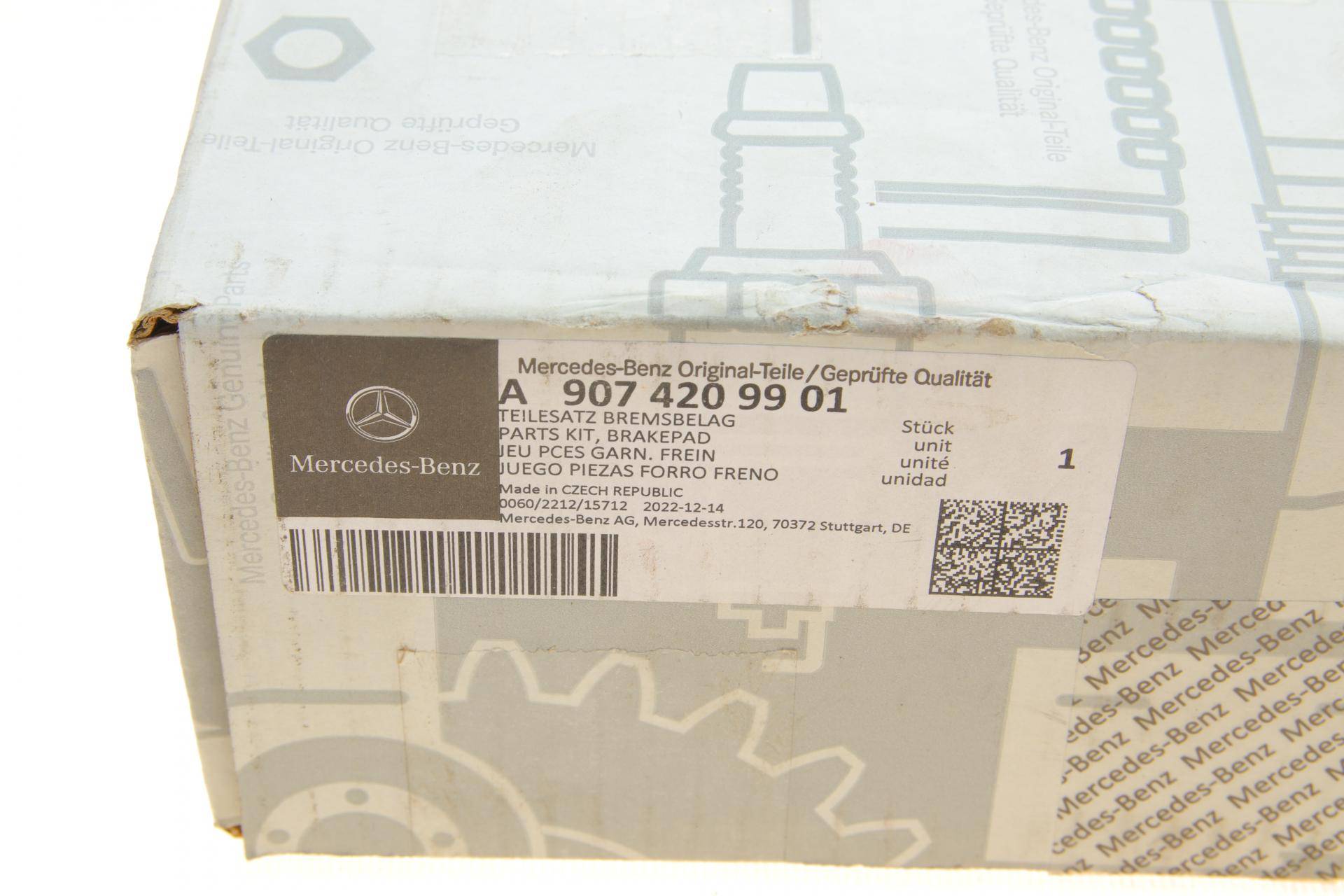 Колодки гальмівні (передні) MB Sprinter (W906/W907/W910) 06-/VW Crafter 30-50 06-16