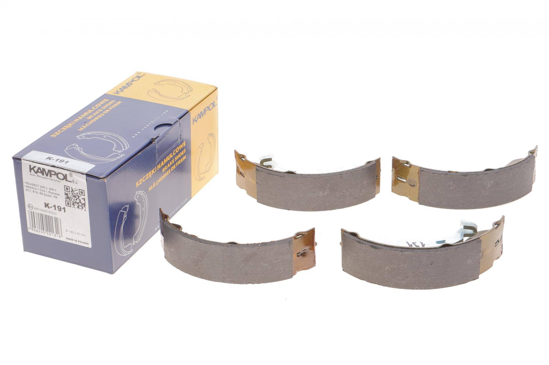 Колодки гальмівні (задні) Renault Clio 91- (барабанні) (180x42)