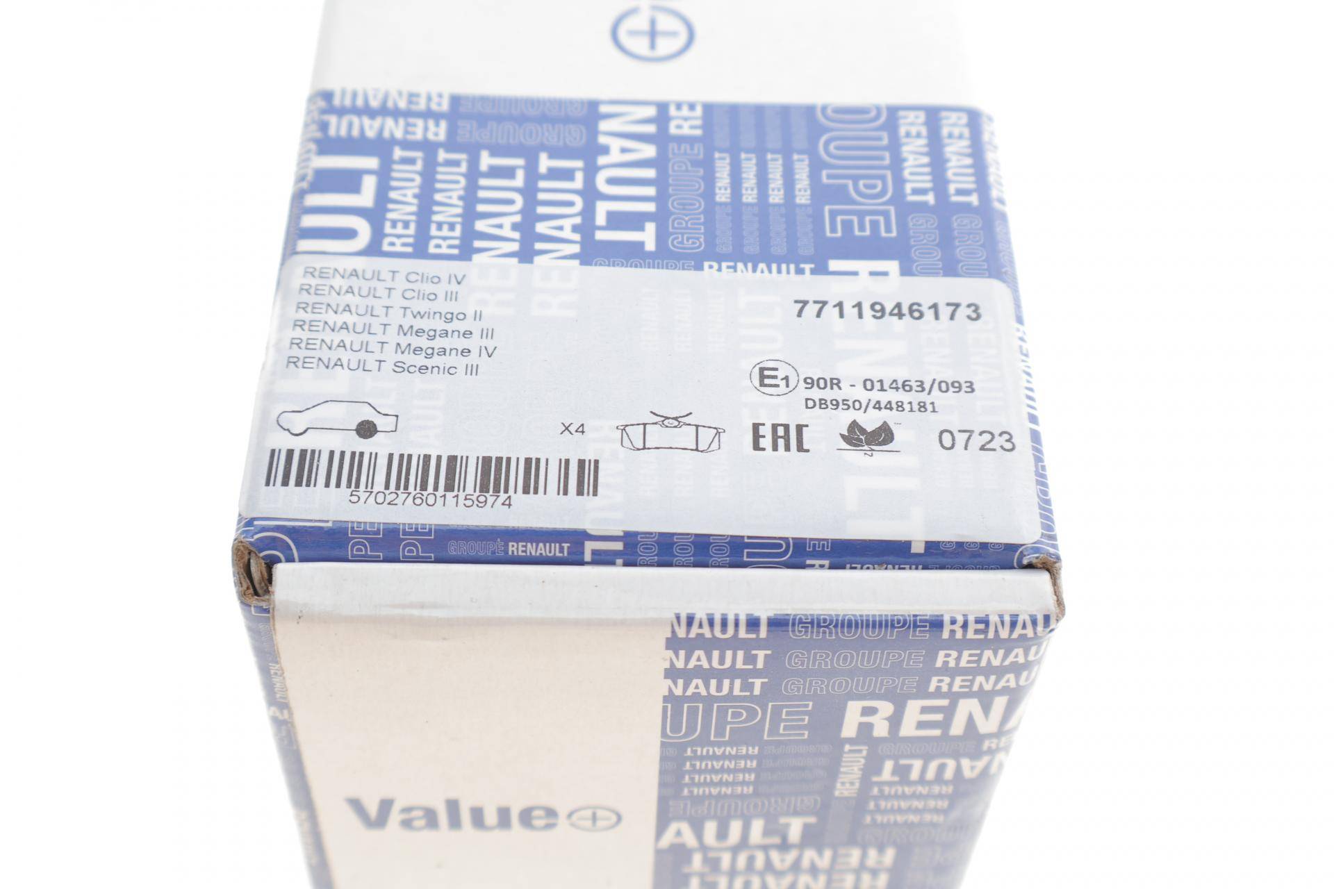 Колодки гальмівні (задні) Renault Megane III/Clio III/Twingo II 08-