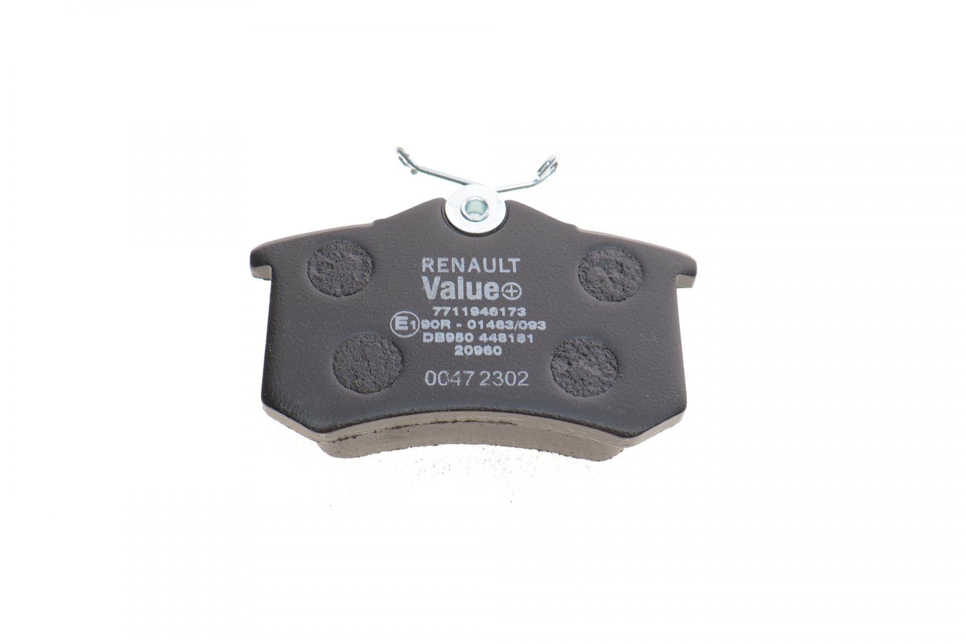 Колодки гальмівні (задні) Renault Megane III/Clio III/Twingo II 08-