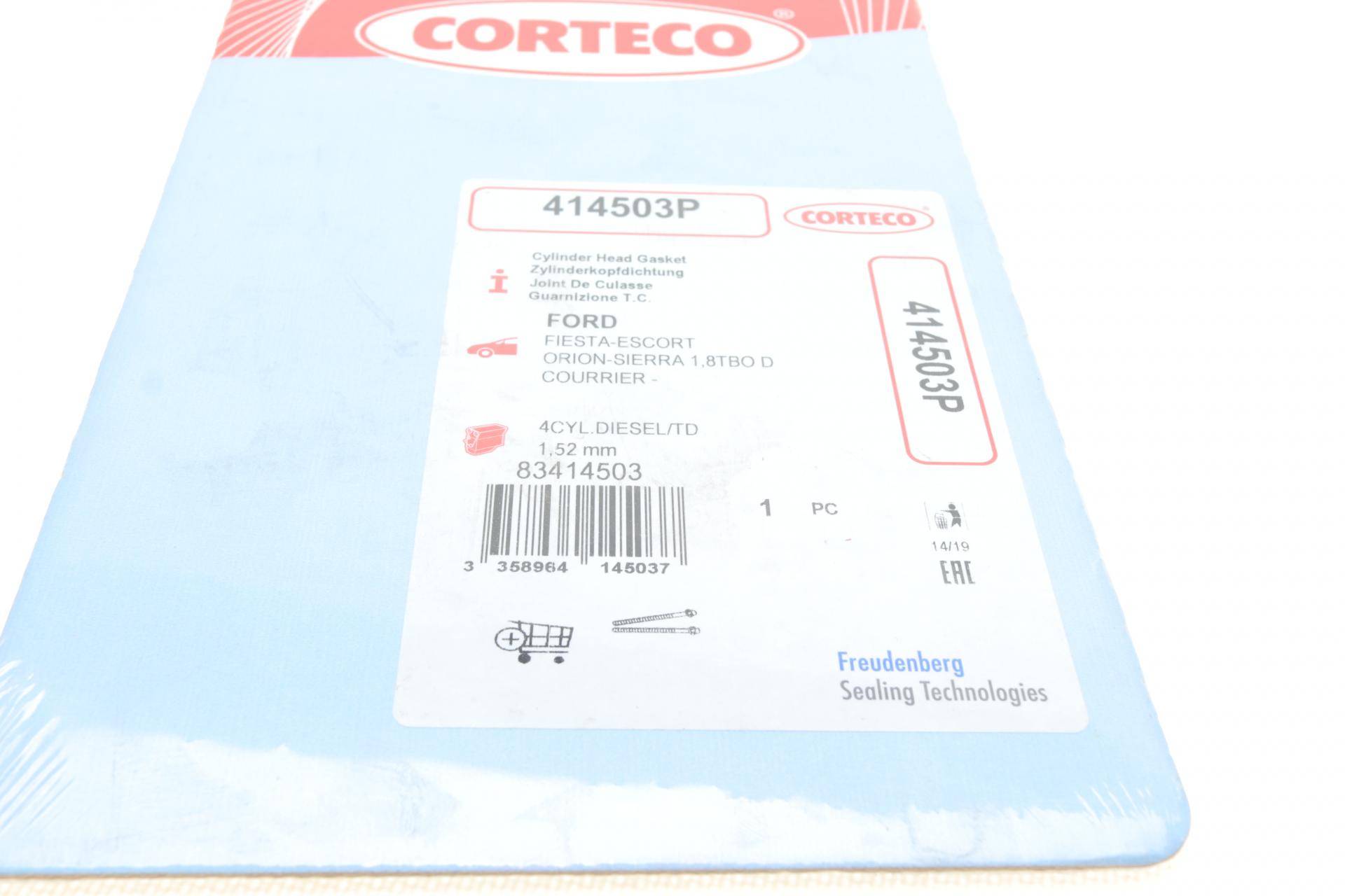 Прокладка ГБЦ Ford Escort/Fiesta/Sierra 1.8 TD -96 (4 метки) (1.52mm)