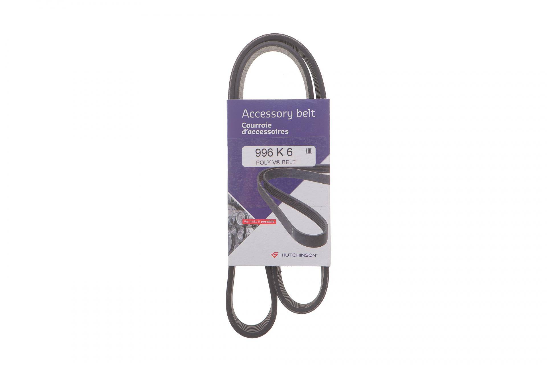 Ремінь генератора Citroen Jumper/Fiat Ducato 2.8HDi/JTD 00- (ALT,WP) (6PK996)