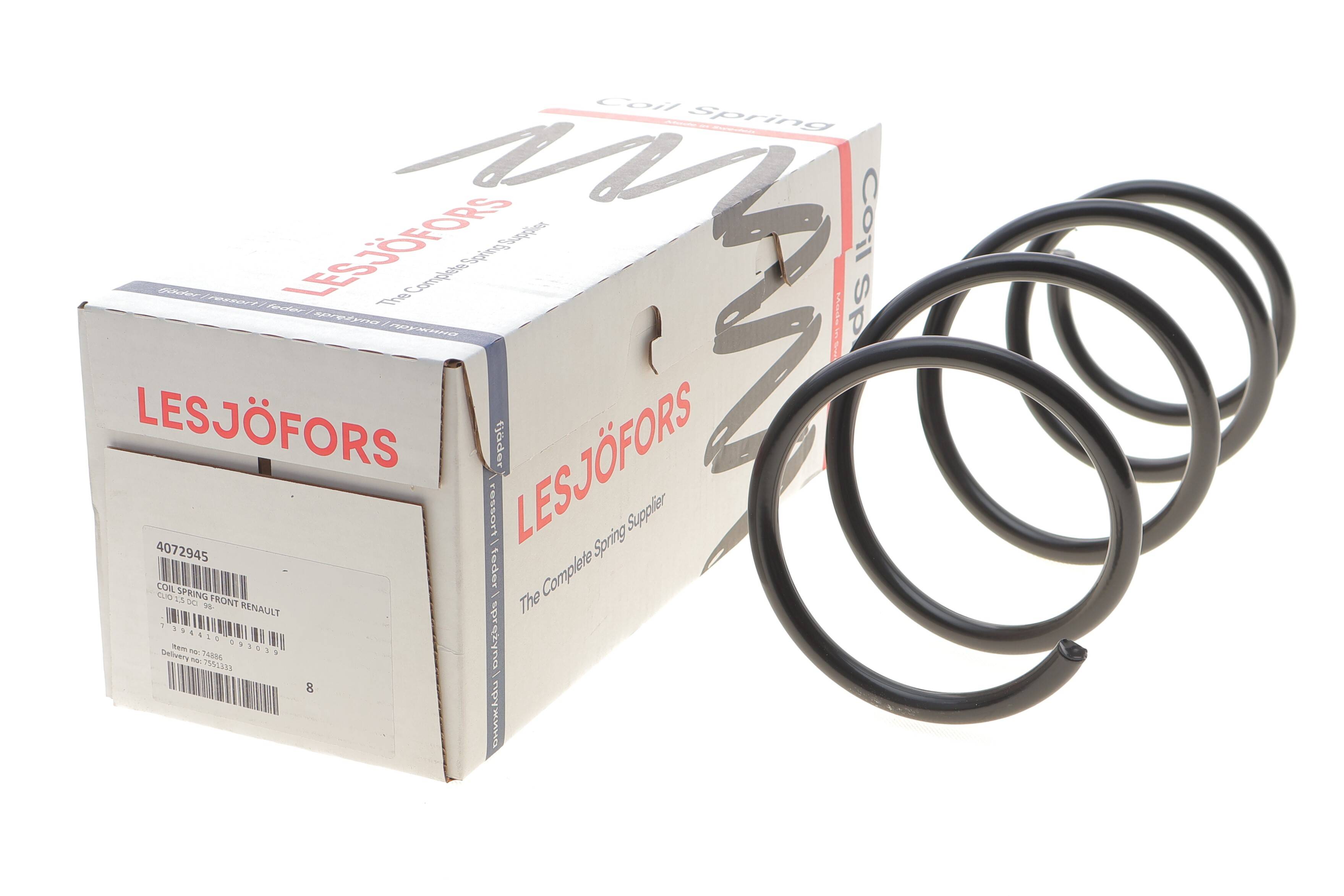 Пружина (передня) Renault Clio/Thalia 1.5 dCi 02- (хетчбек/седан/фургон)