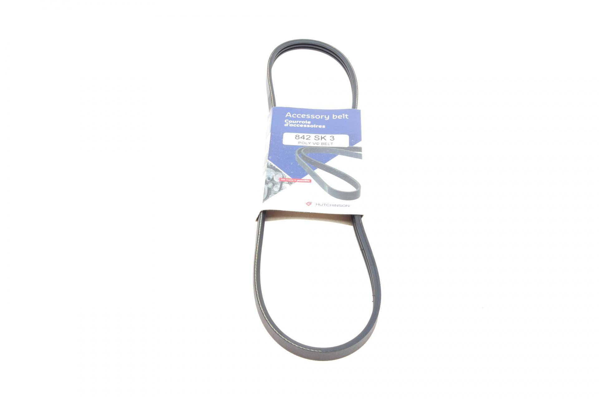 Ремінь генератора Mitsubishi Outlander 2.2 DI-D 12-/Lancer 1.8DI-D 10- (3PK842)