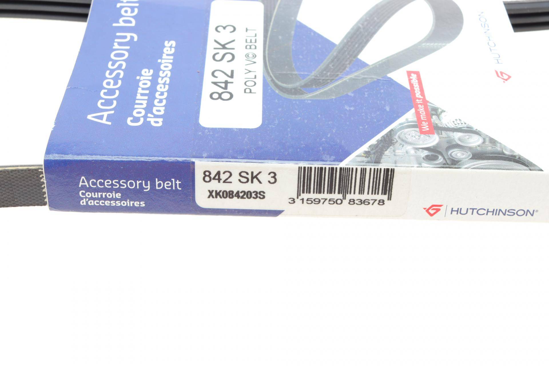 Ремінь генератора Mitsubishi Outlander 2.2 DI-D 12-/Lancer 1.8DI-D 10- (3PK842)