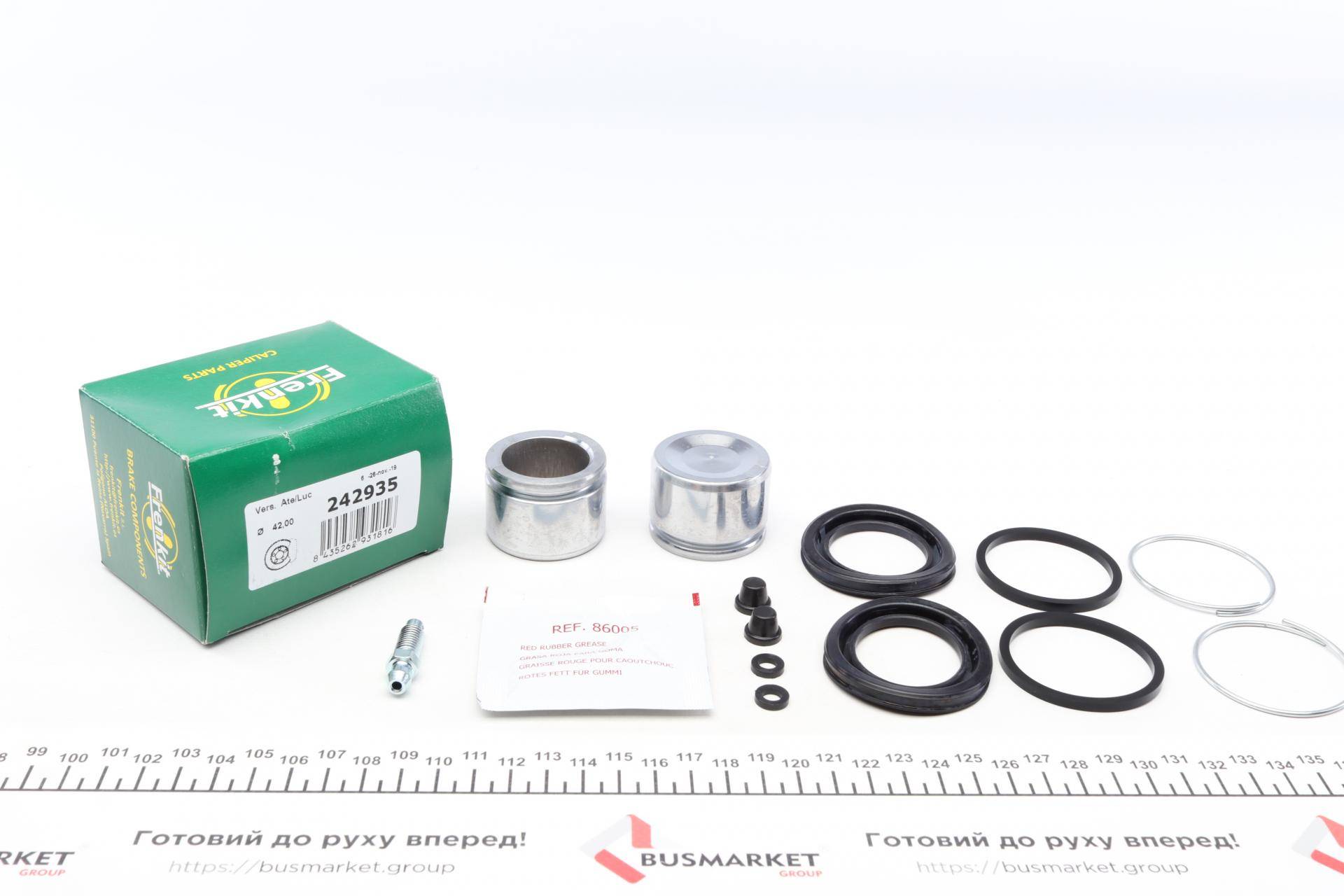 Ремкомплект супорта (заднього) MB E-class (W210) 95-03 (d=42mm) (+2 поршня) (Ate)