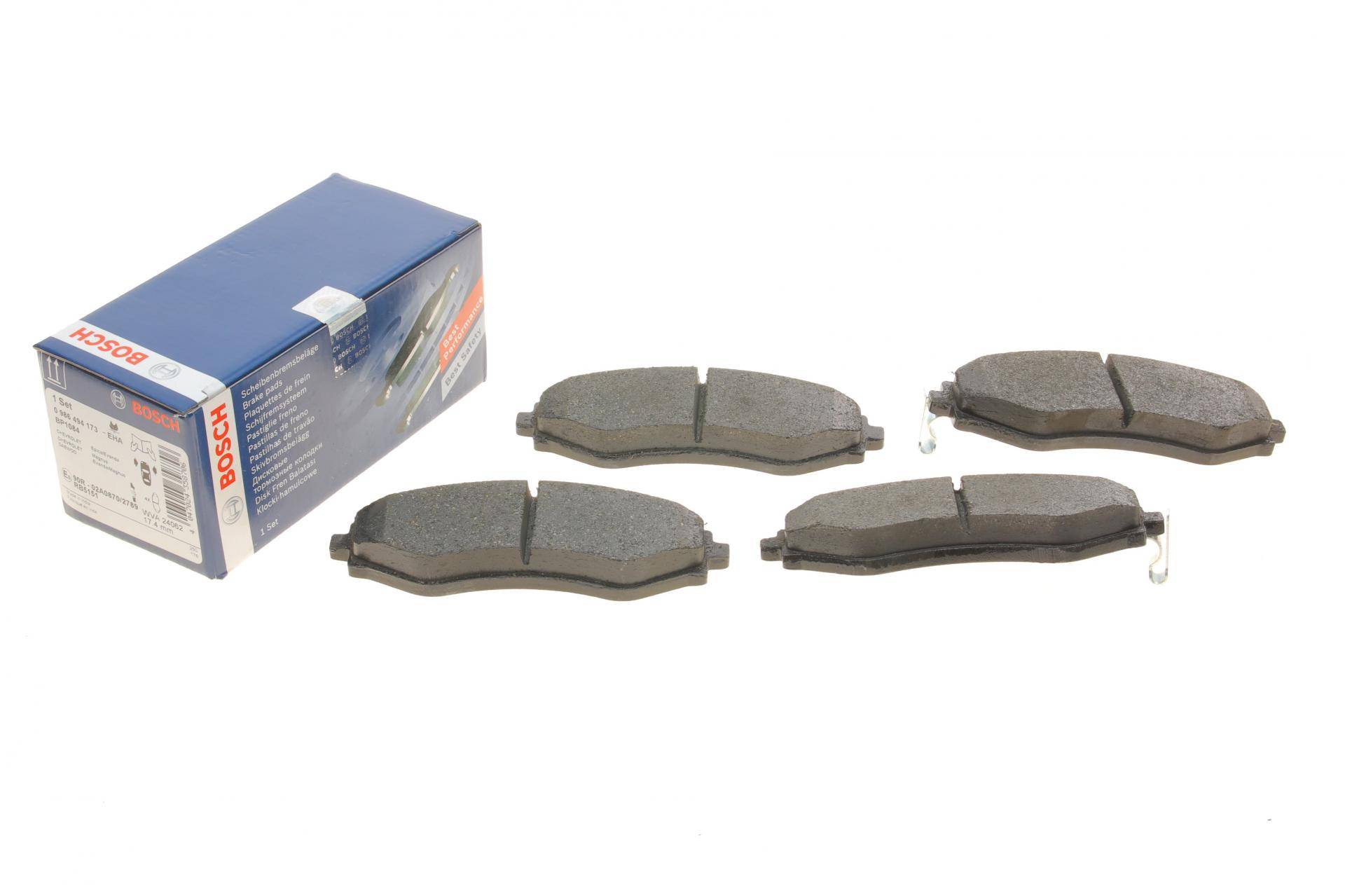 Колодки гальмівні (передні) Chevrolet Epica 2.0-2.5D 05-