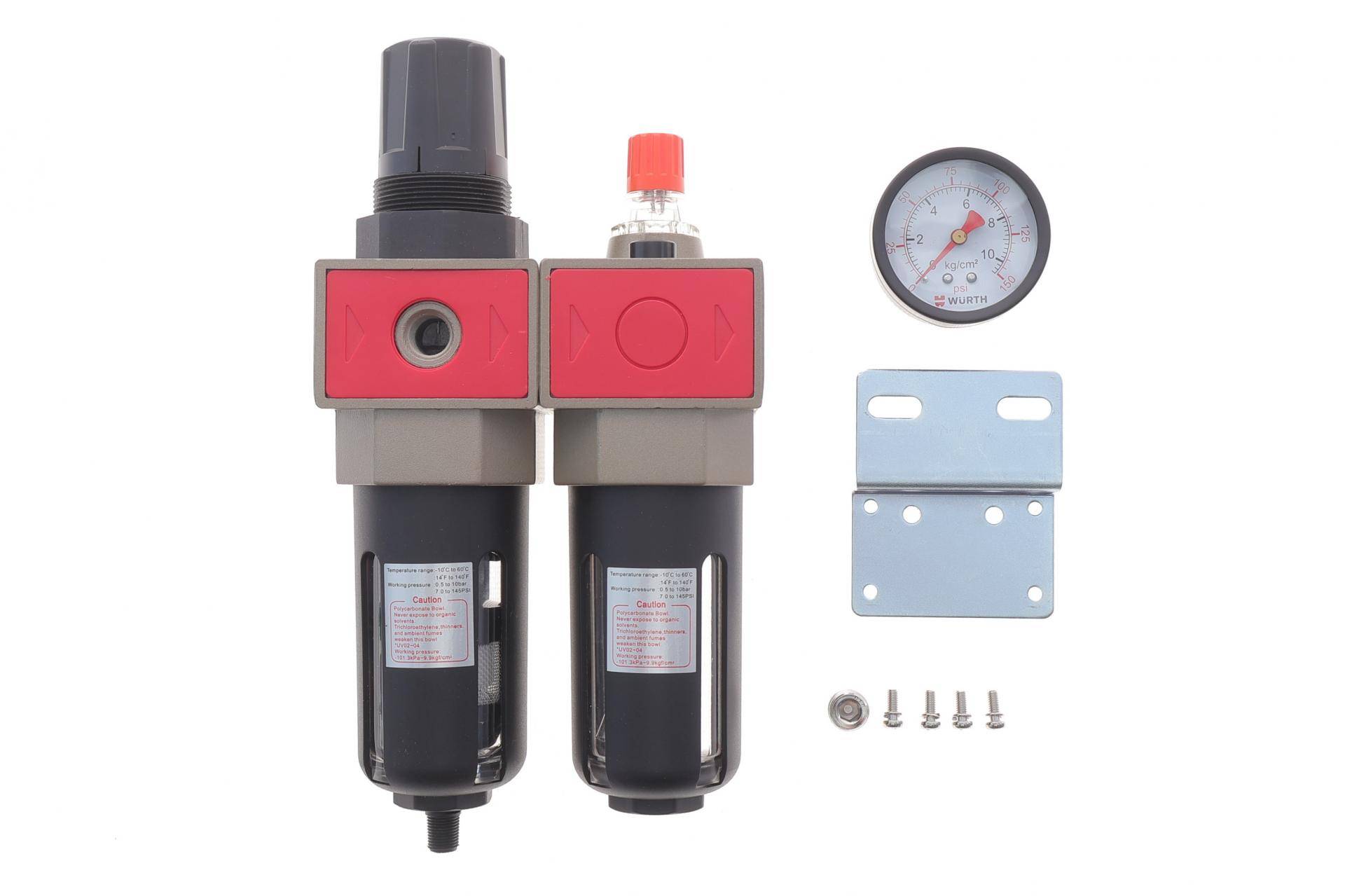 Блок підготовки повітря з манометром 1/4" для CONDIUNT-PN-2PART-MOD-AUTODRAIN-1 / 2IN