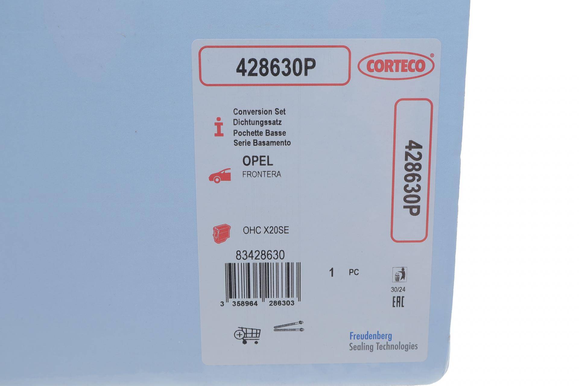 Комплект прокладок (нижній) Opel Frontera 2.0/2.2i 92-04