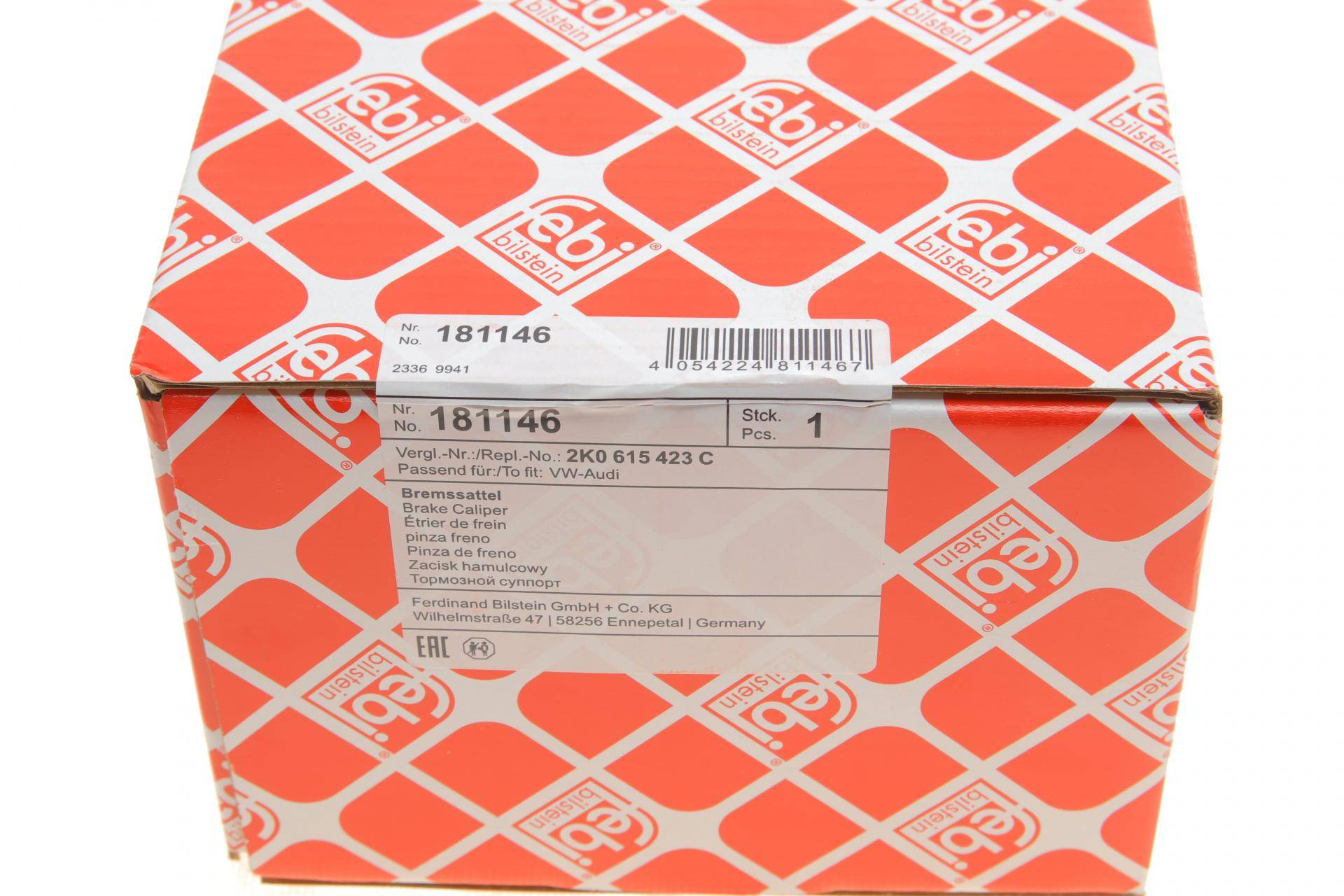 Супорт гальмівний (задній) (L) VW Caddy III 03- (d=38mm)