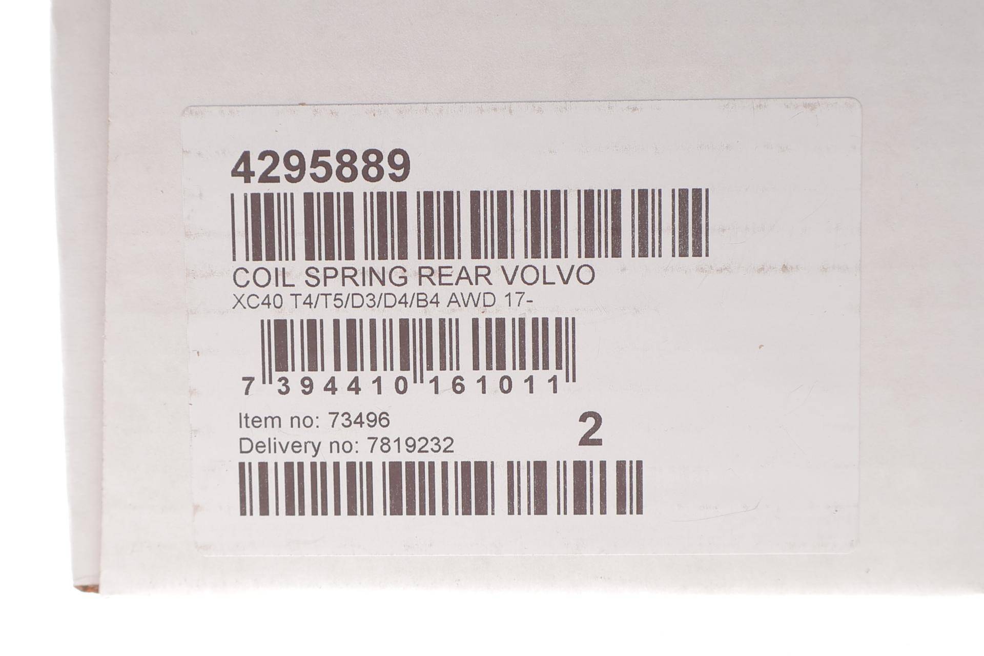 Пружина (задня) Volvo XC40 2.0 Mild-Hybrid/2.0d 17- (SUV)