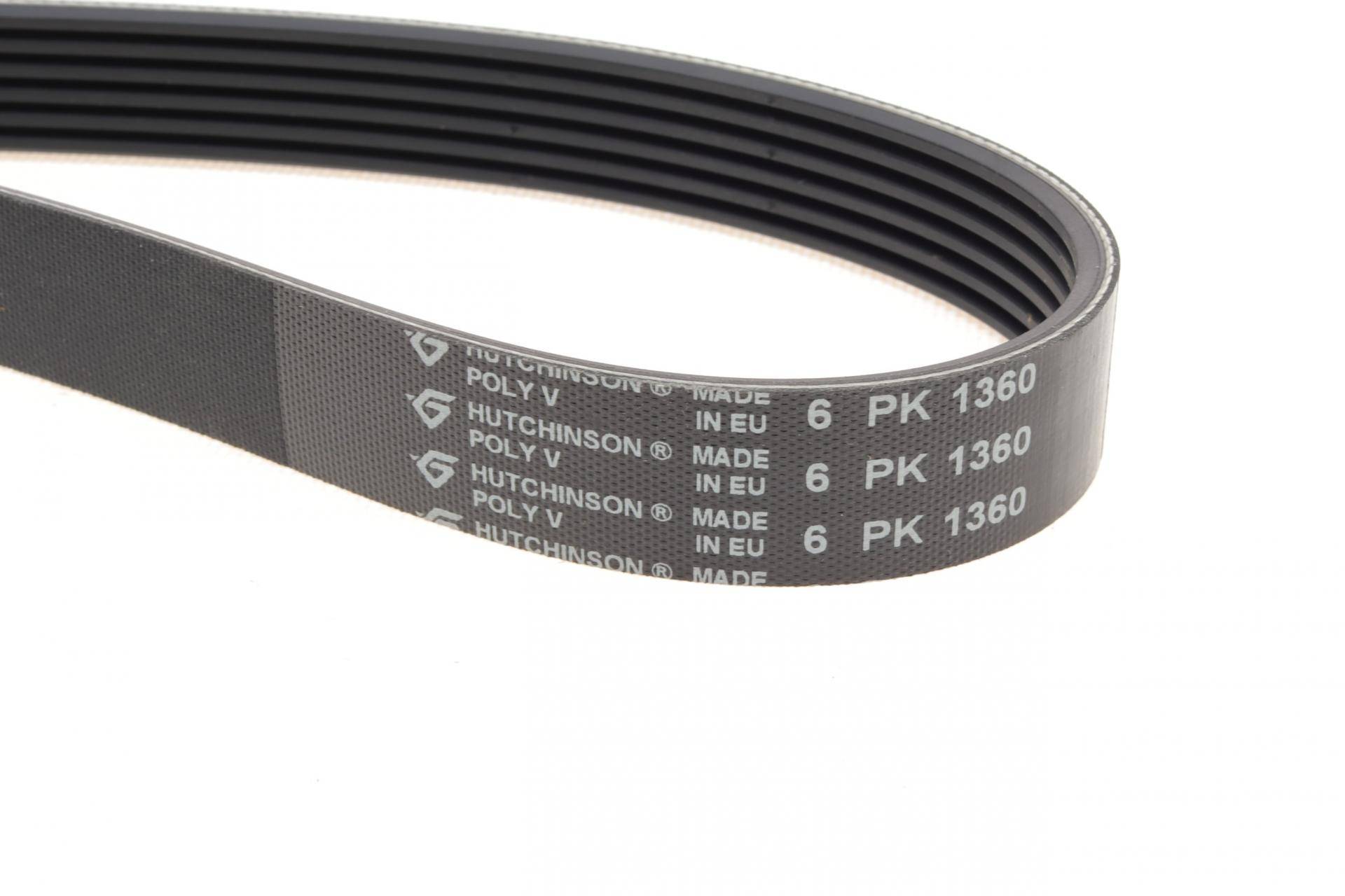 Ремінь генератора Citroen Berlingo 1.6HDI 08- (6PK1360)