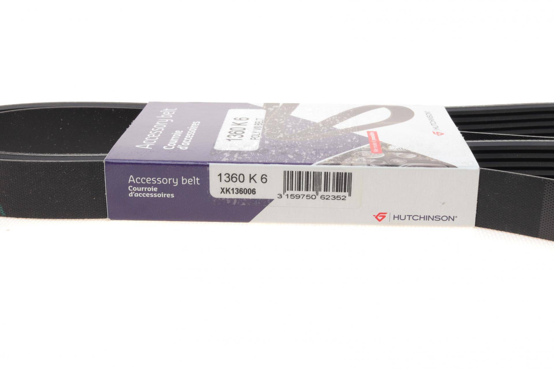 Ремінь генератора Citroen Berlingo 1.6HDI 08- (6PK1360)