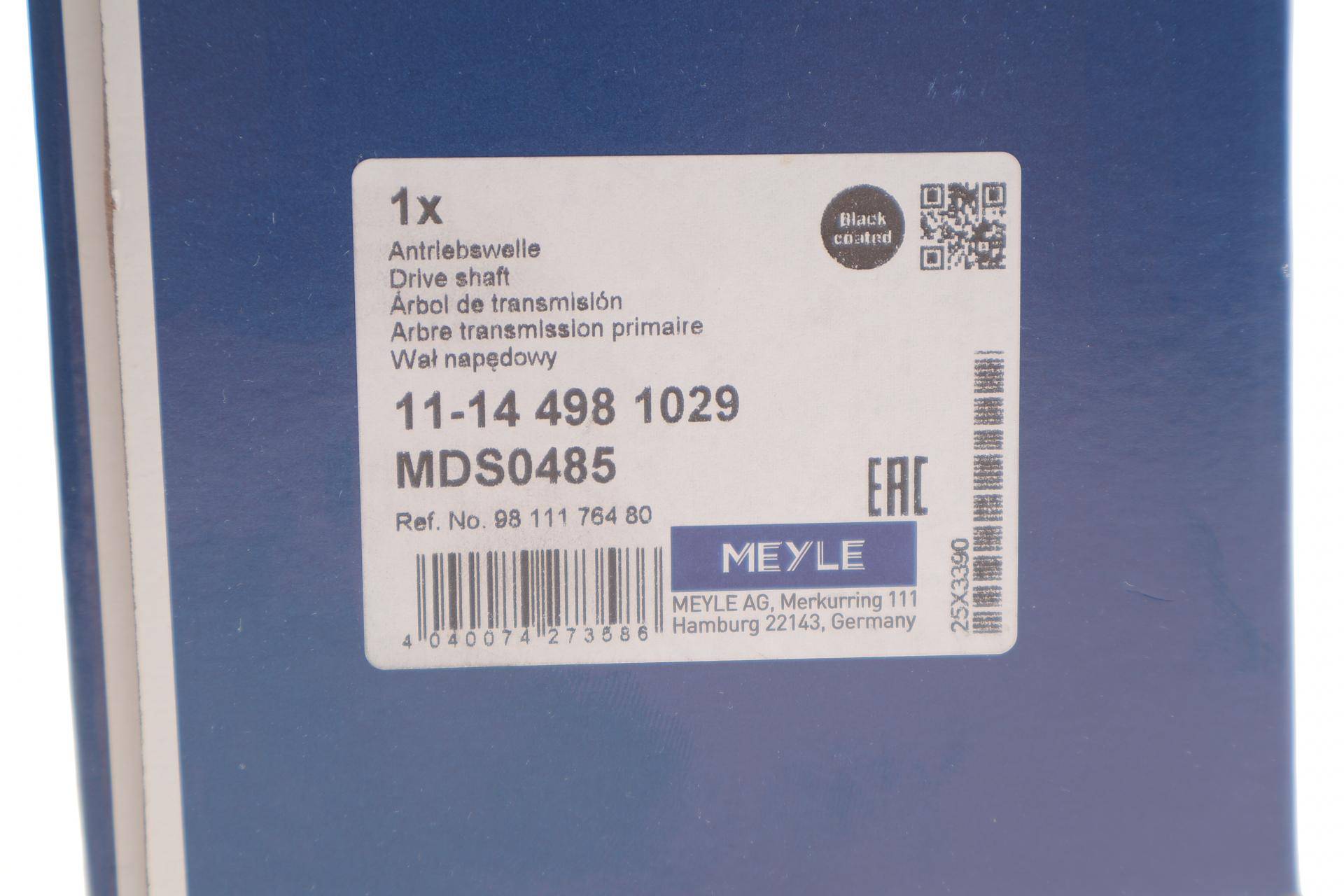Піввісь (передня) (R) Citroen C4/C5/Peugeot 408/508 18- (28x34x933mm)
