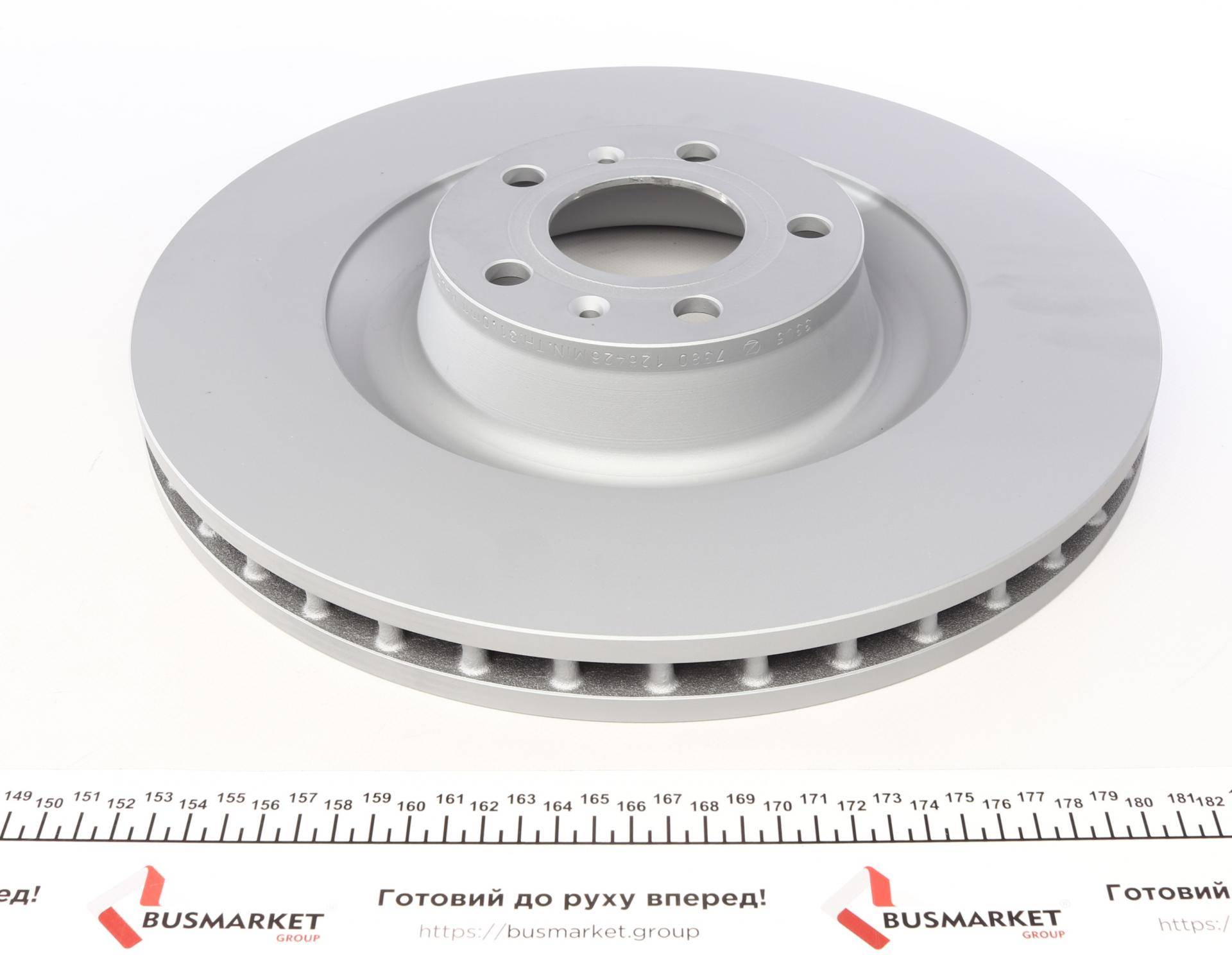 Диск гальмівний (передній) Audi A6/A8/VW Phaeton 04-16 (360x34) (з покриттям) (вент.)