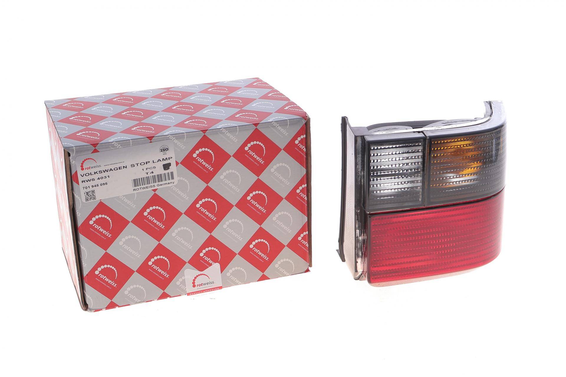 Ліхтар задній VW T4 90-96 (L) (жовтий поворот)