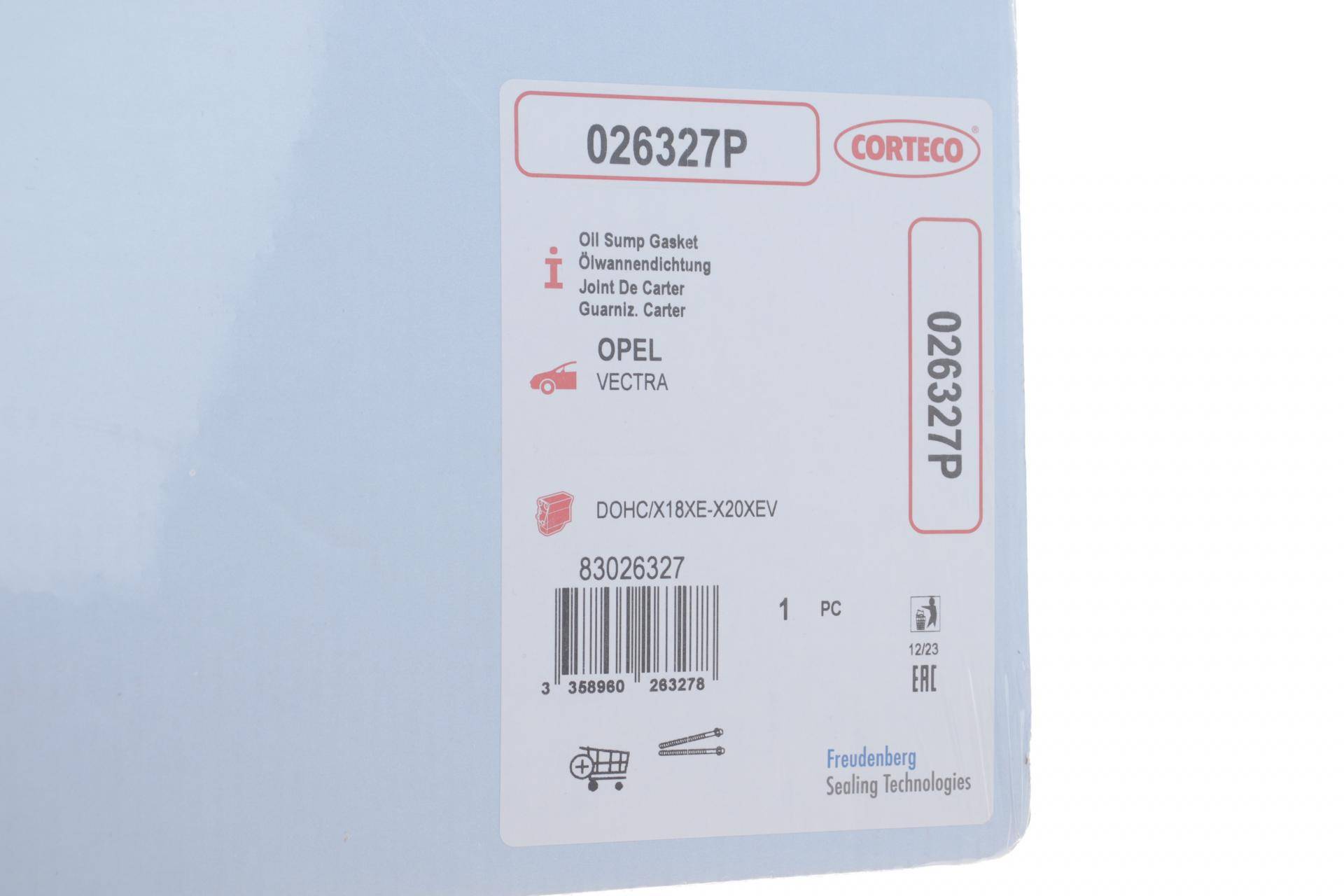 Прокладка піддона Opel Omega/Vectra 2.0i 94-03