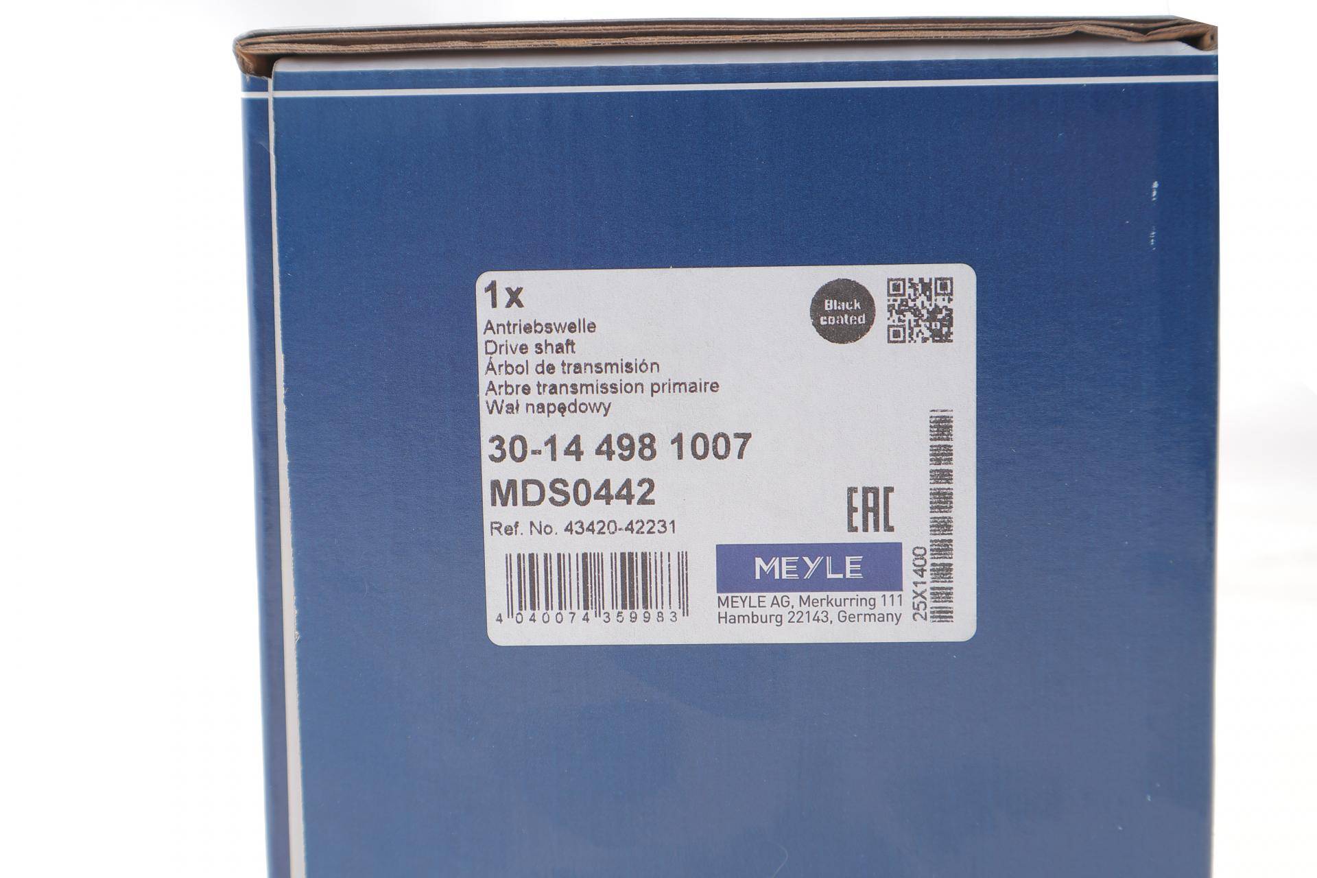 Піввісь (передня) (L) Toyota Rav4 2.0 08-19 (30z/27z/665mm)