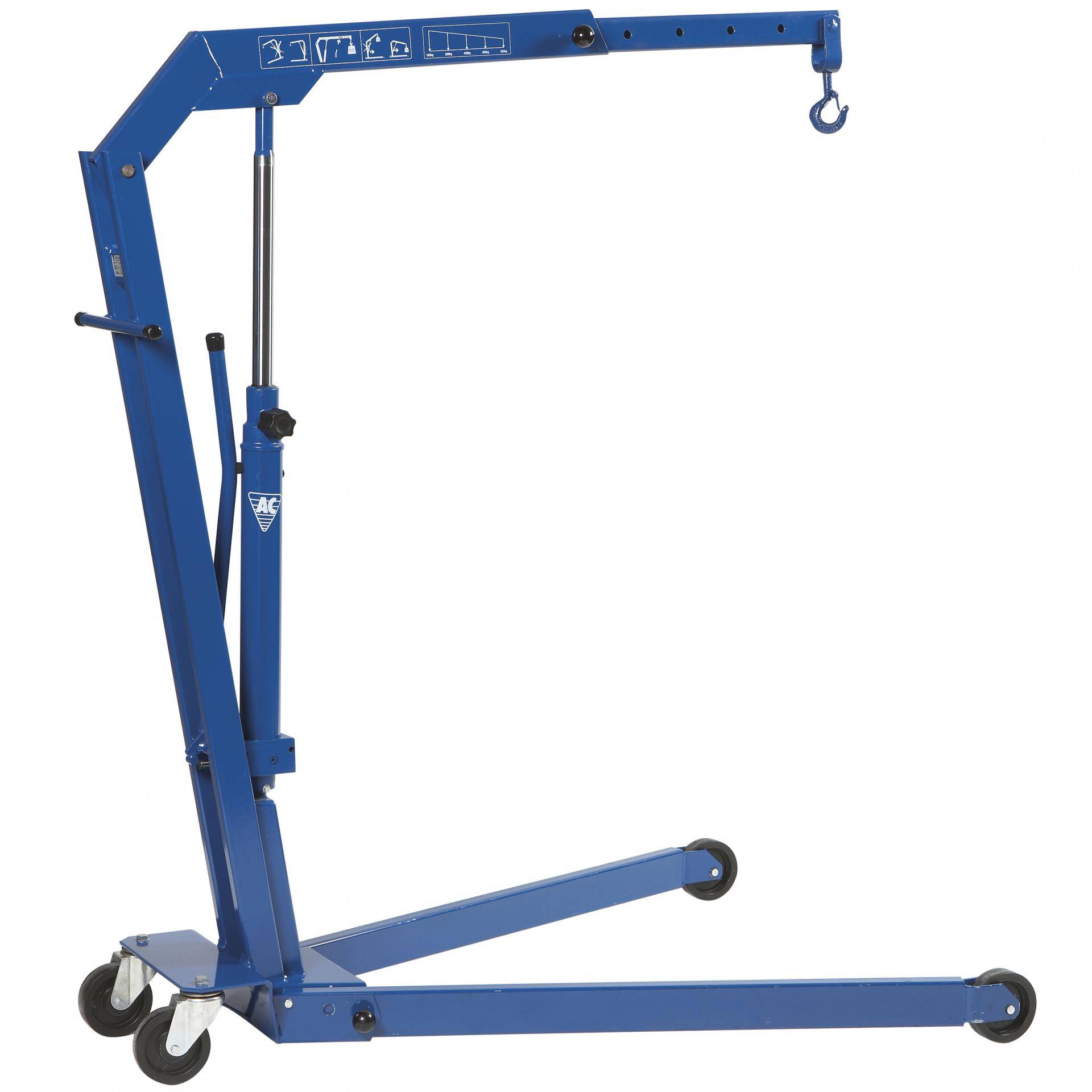 Кран гідравлічний підкатний складаний 550 kg h=2340mm/b=1090mm