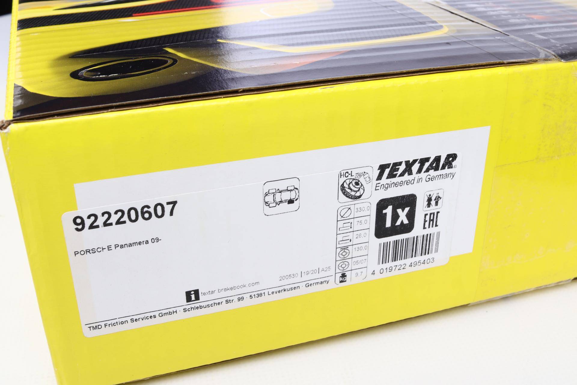 Диск гальмівний (задній) Porsche Panamera 09- (L) (330x28) PRO+ (з прорезом) (легований)