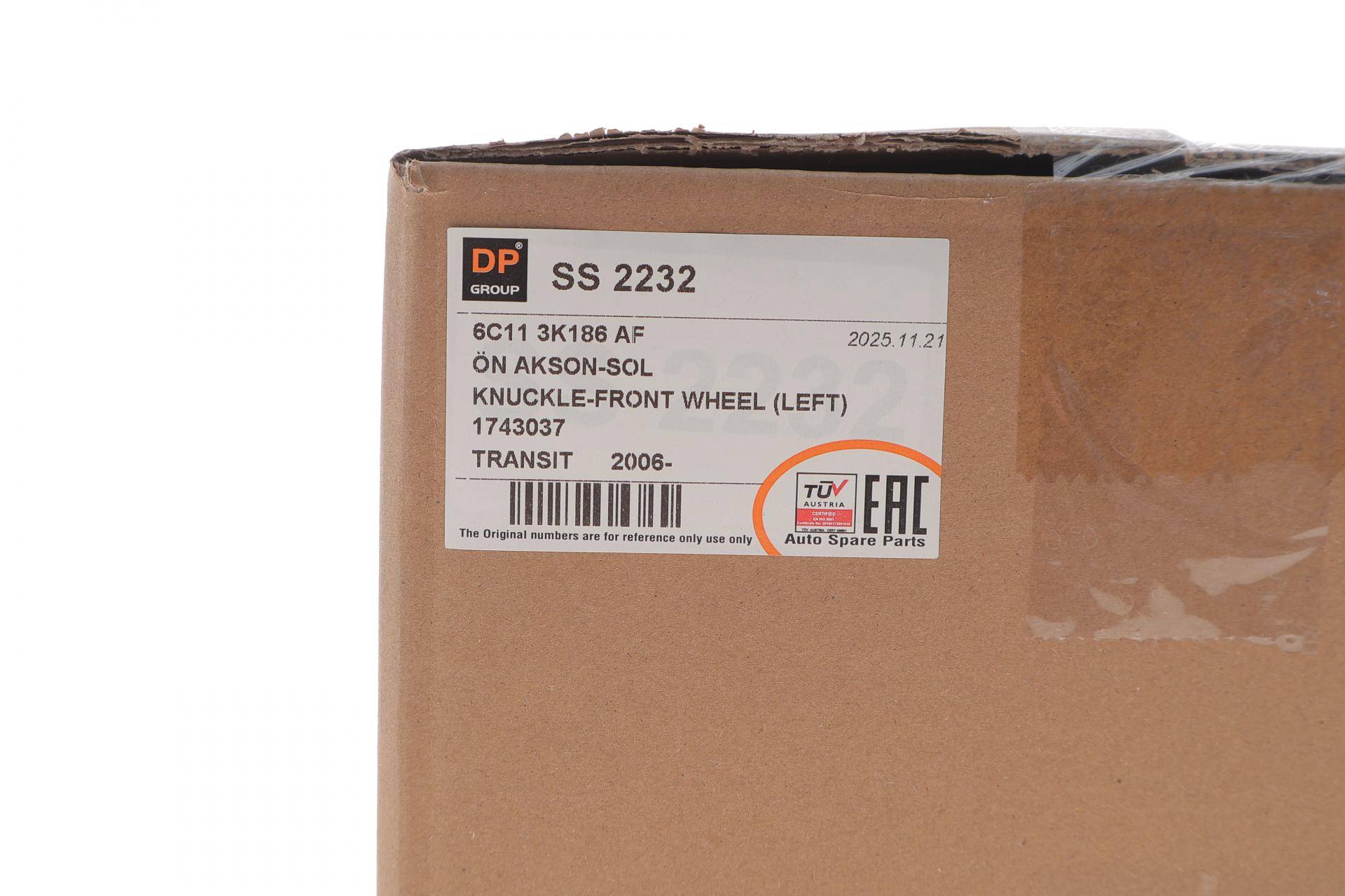 Кулак поворотний (цапфа) (передня/L) Ford Transit 06-14