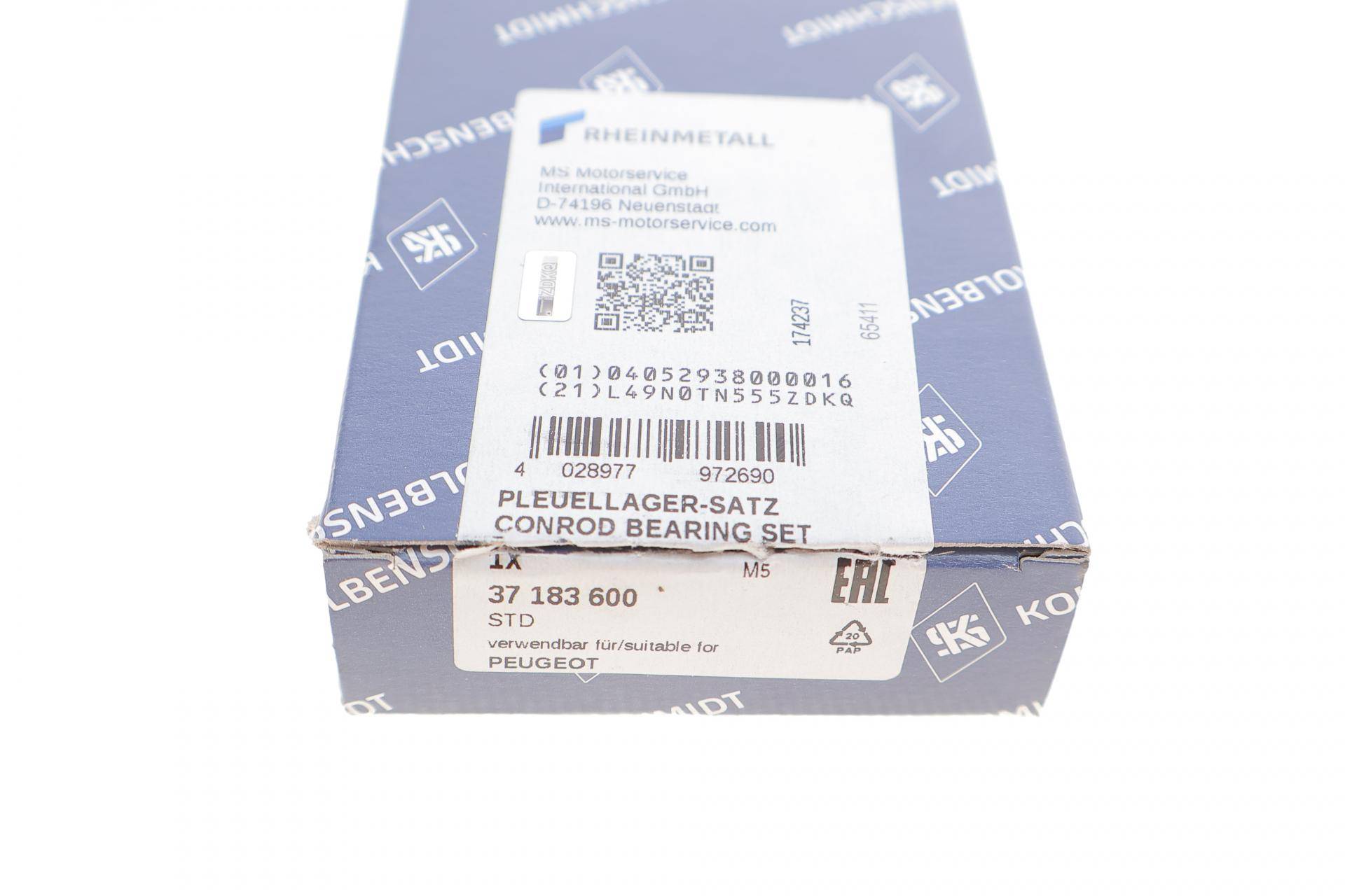 Вкладиші шатунні Citroen Berlingo/Peugeot Partner 1.2 PureTech/THP 16- (STD)