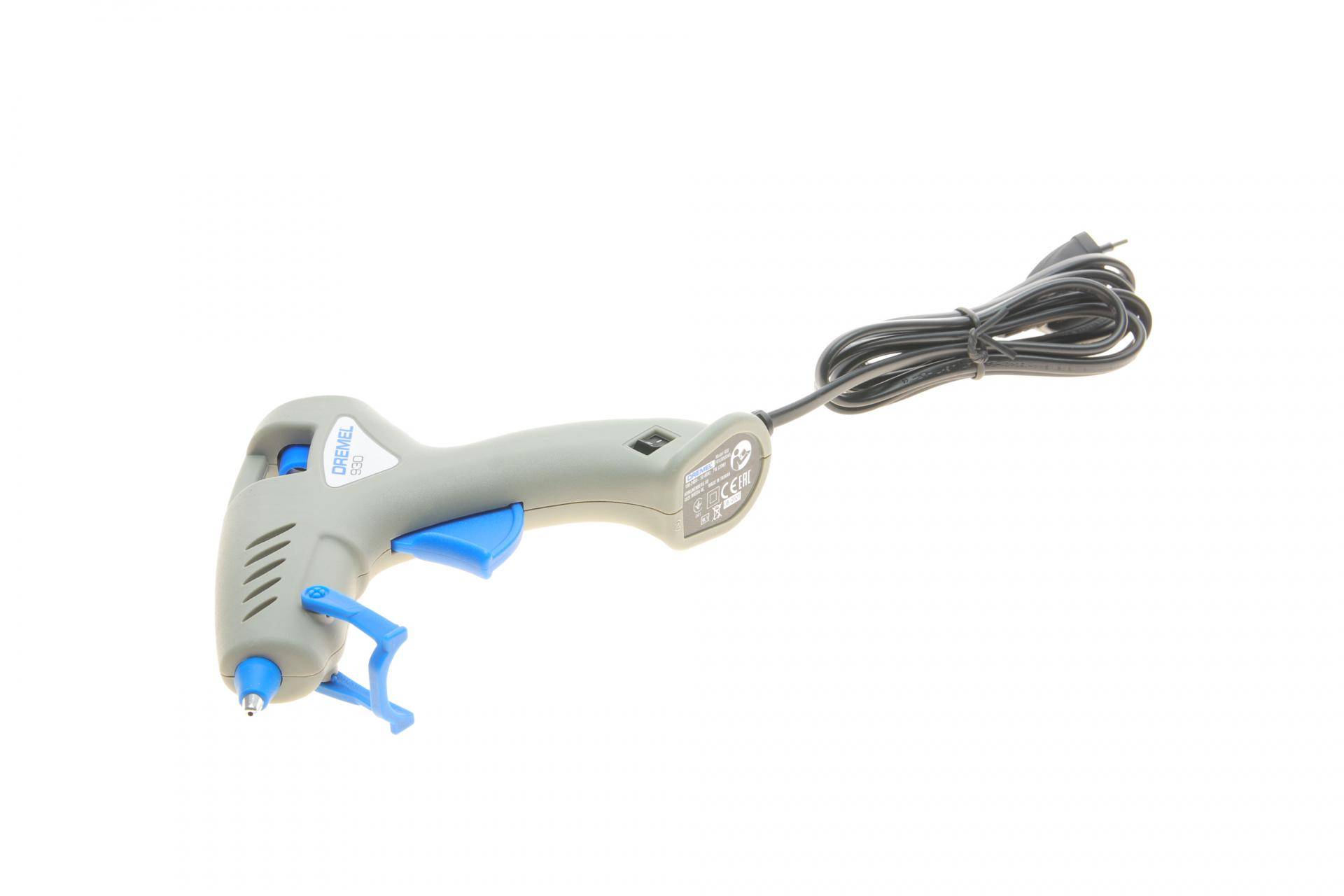 Пістолет термоклейовий DREMEL 930 (100-240V/105/165°C/діаметр клейового стержня 7mm) + 12 стержнів