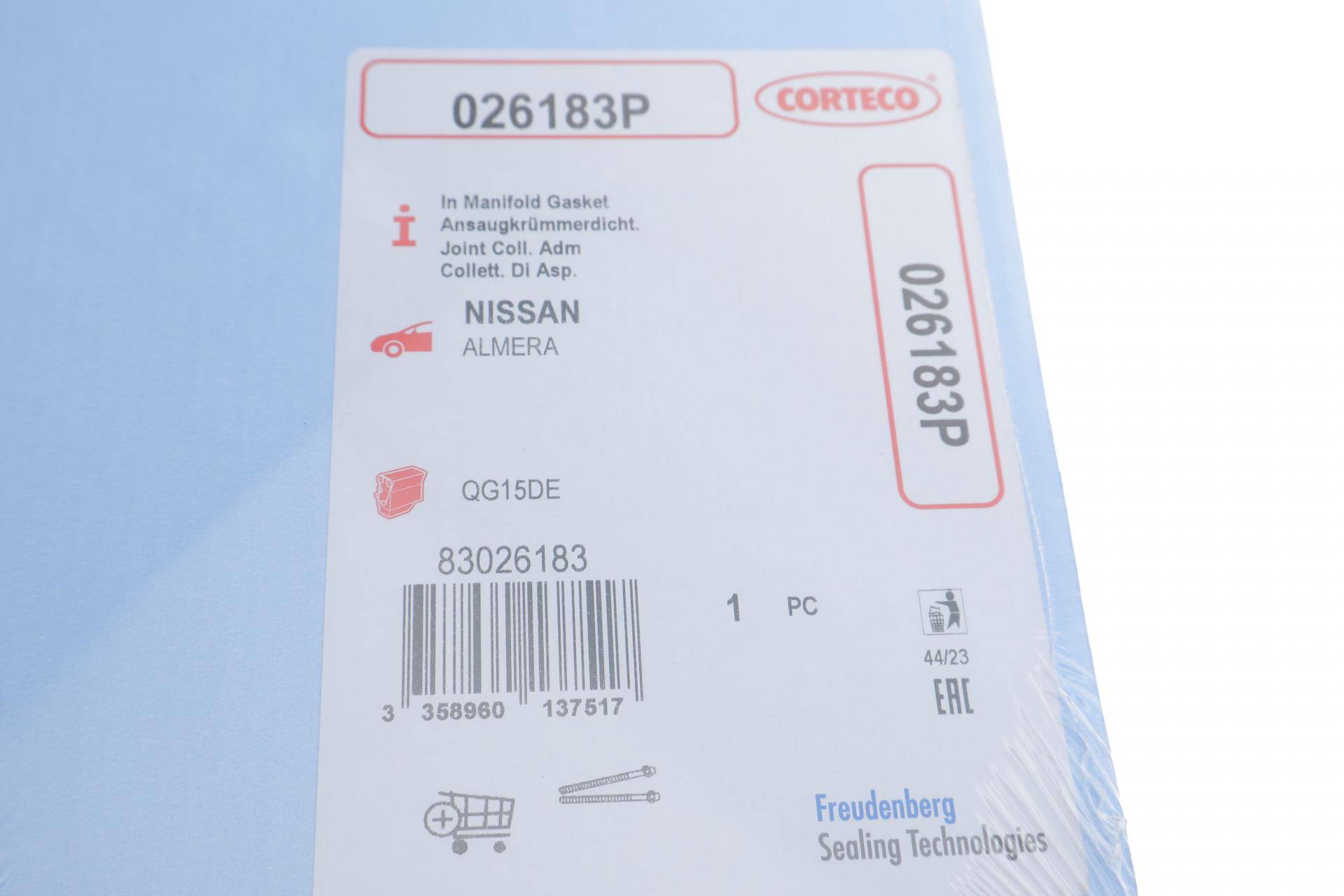 Прокладка колектора впускного Nissan Primera 1.6-1.8 96-08